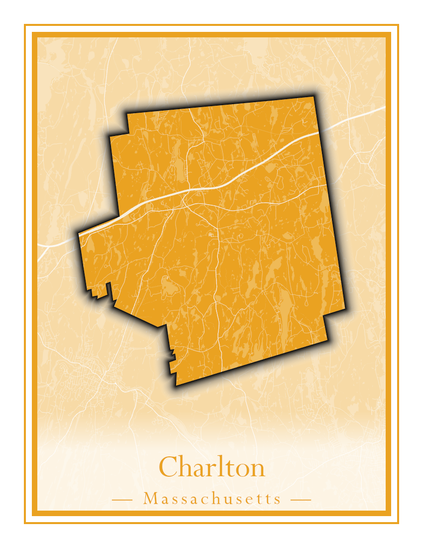 Massachusetts Towns - Street Map (Carver - Chatham)