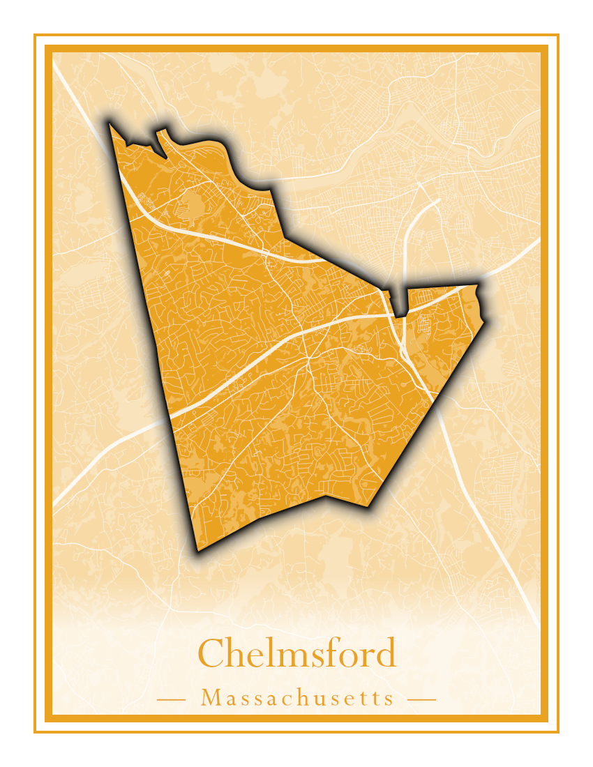 Massachusetts Towns - Street Map (Chelmsford - Chester)