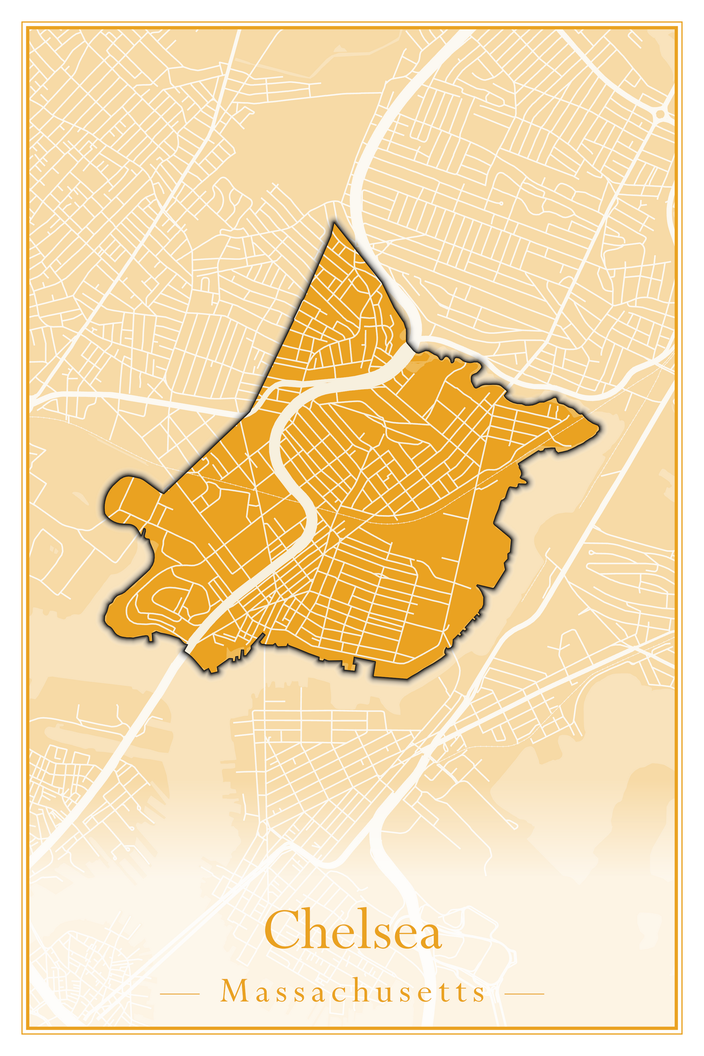 Massachusetts Towns - Street Map (Chelmsford - Chester)