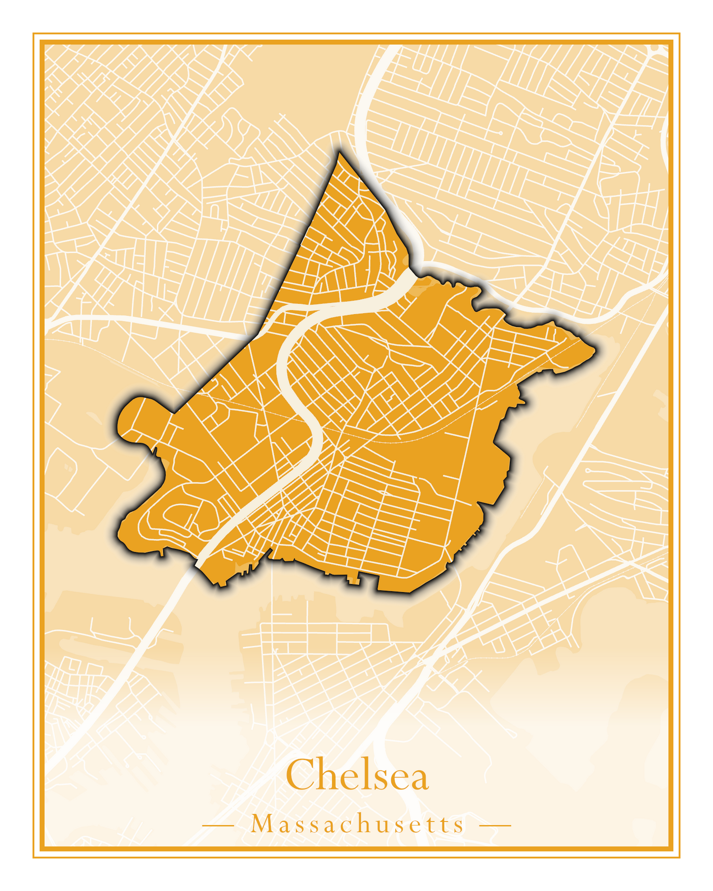 Massachusetts Towns - Street Map (Chelmsford - Chester)