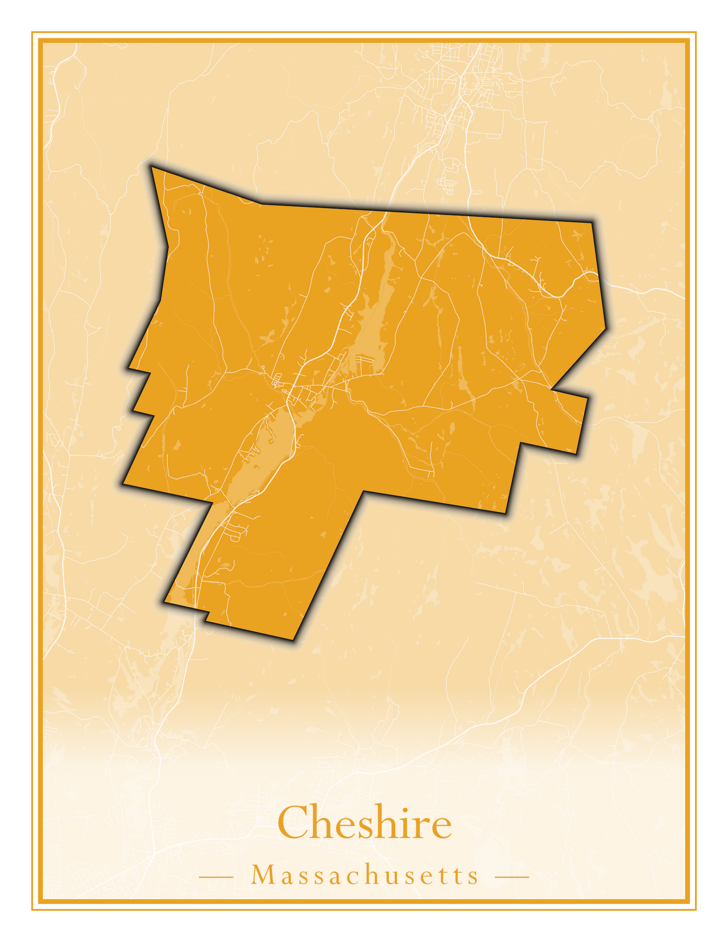 Massachusetts Towns - Street Map (Chelmsford - Chester)