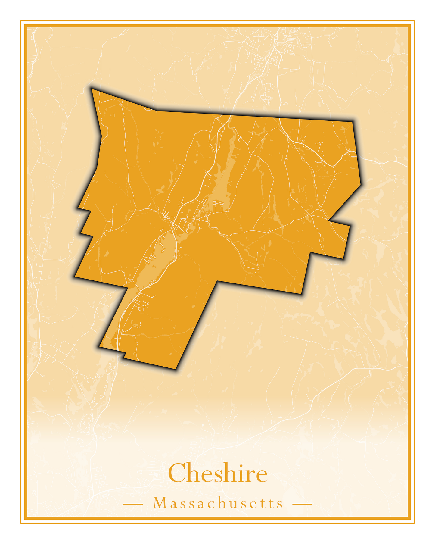 Massachusetts Towns - Street Map (Chelmsford - Chester)