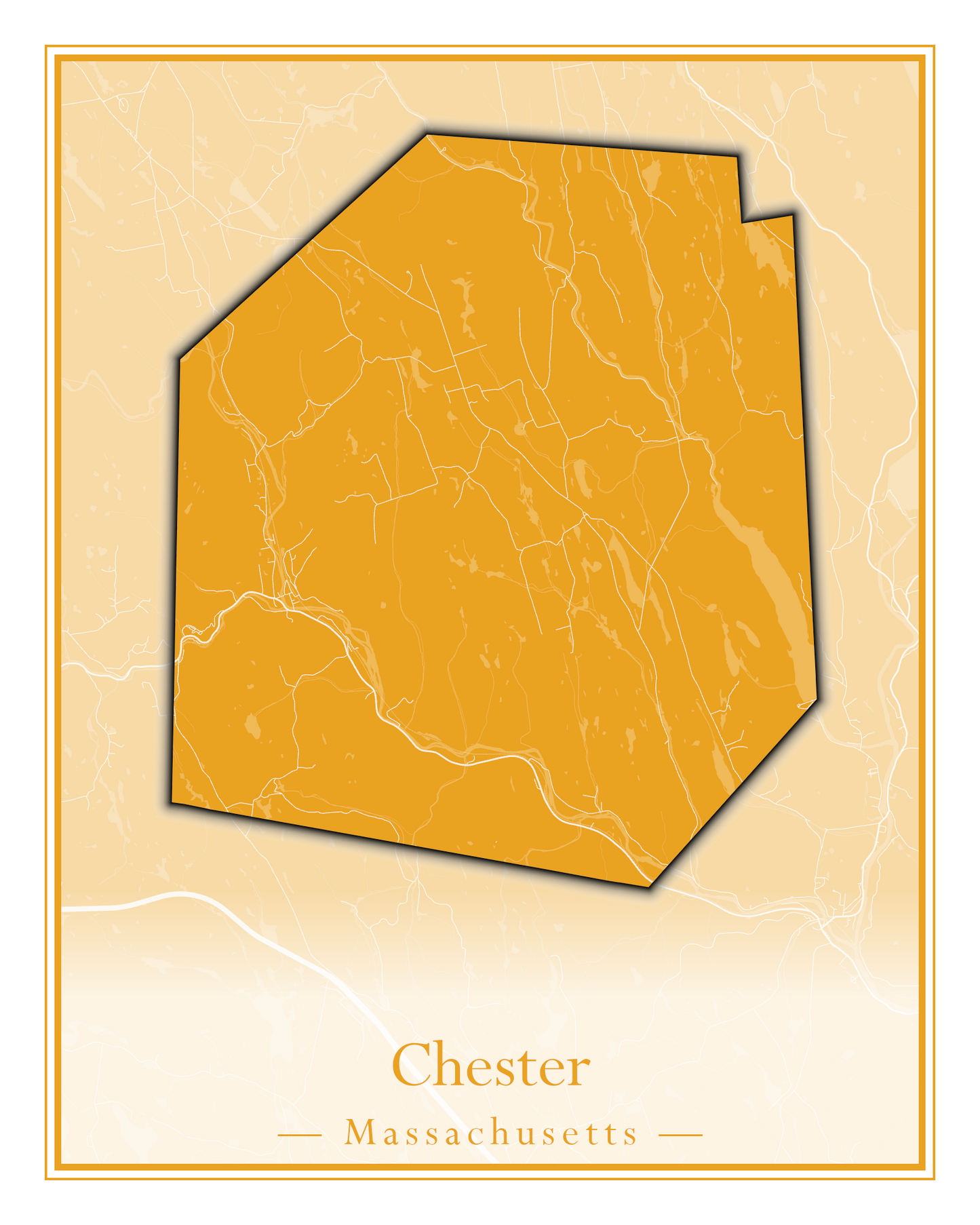 Massachusetts Towns - Street Map (Chelmsford - Chester)