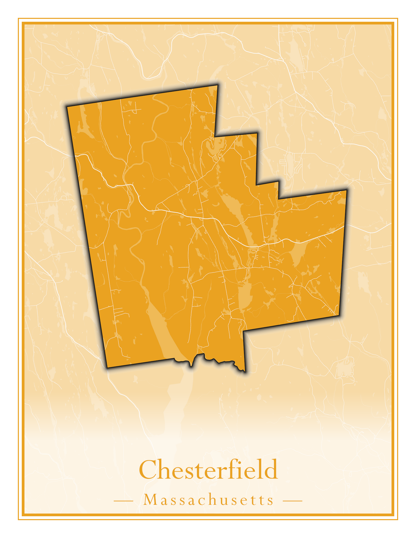 Massachusetts Towns - Street Map (Chesterfield - Clarksburg)