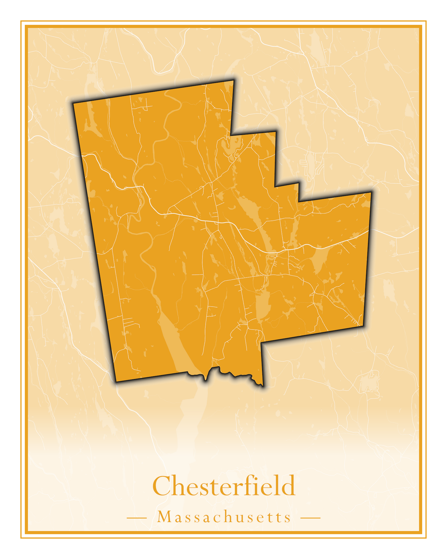 Massachusetts Towns - Street Map (Chesterfield - Clarksburg)