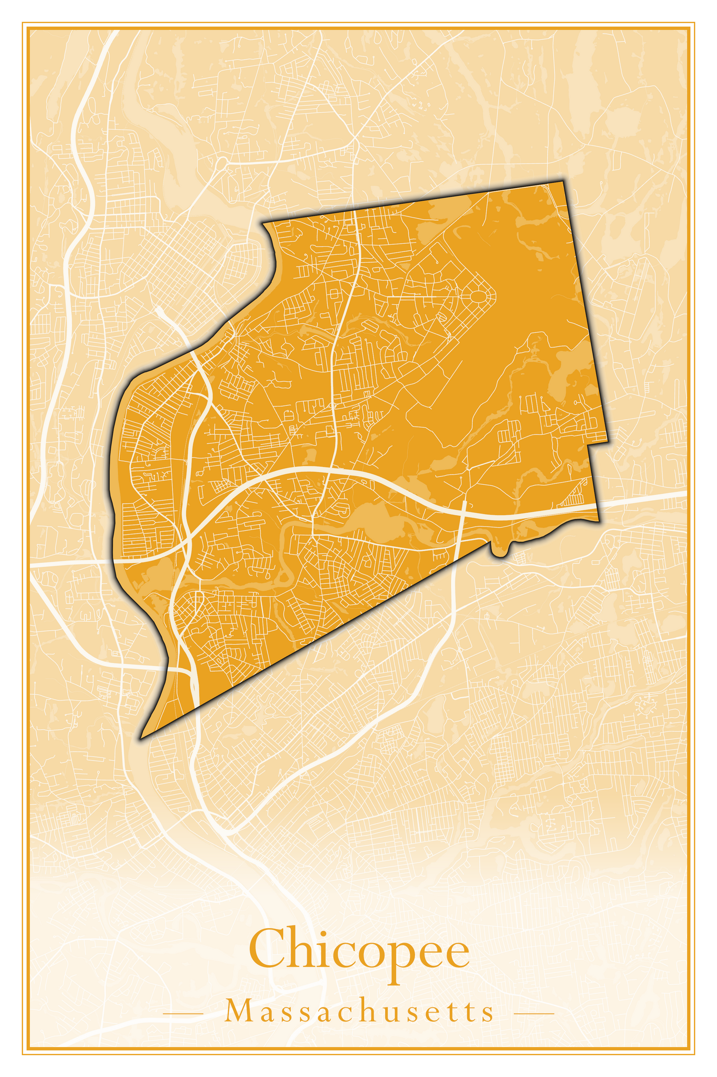 Massachusetts Towns - Street Map (Chesterfield - Clarksburg)