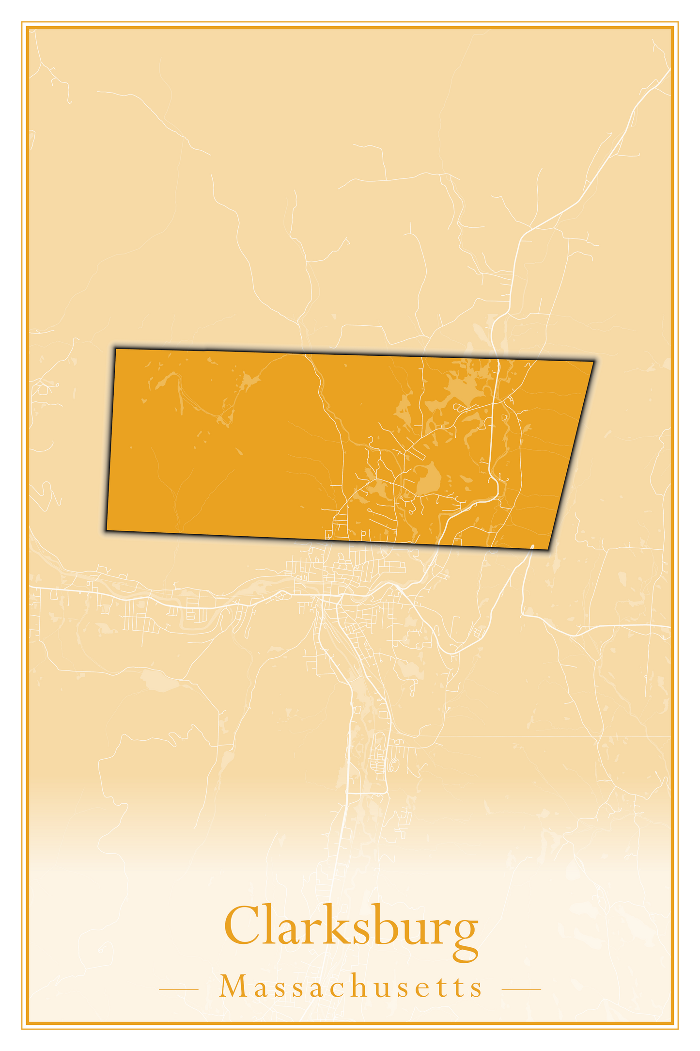 Massachusetts Towns - Street Map (Chesterfield - Clarksburg)