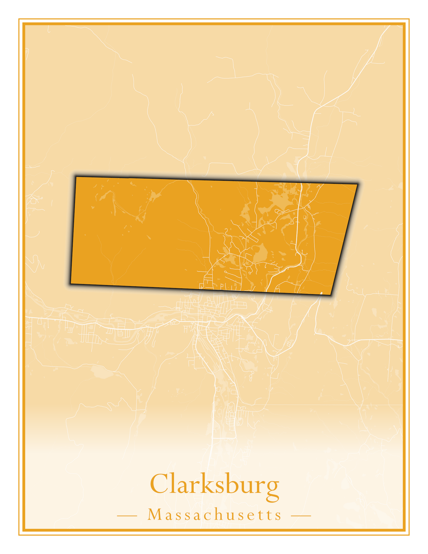 Massachusetts Towns - Street Map (Chesterfield - Clarksburg)