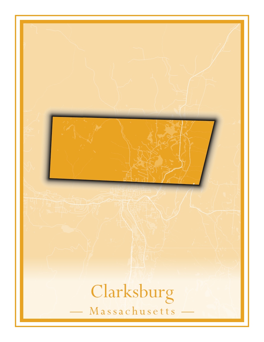 Massachusetts Towns - Street Map (Chesterfield - Clarksburg)