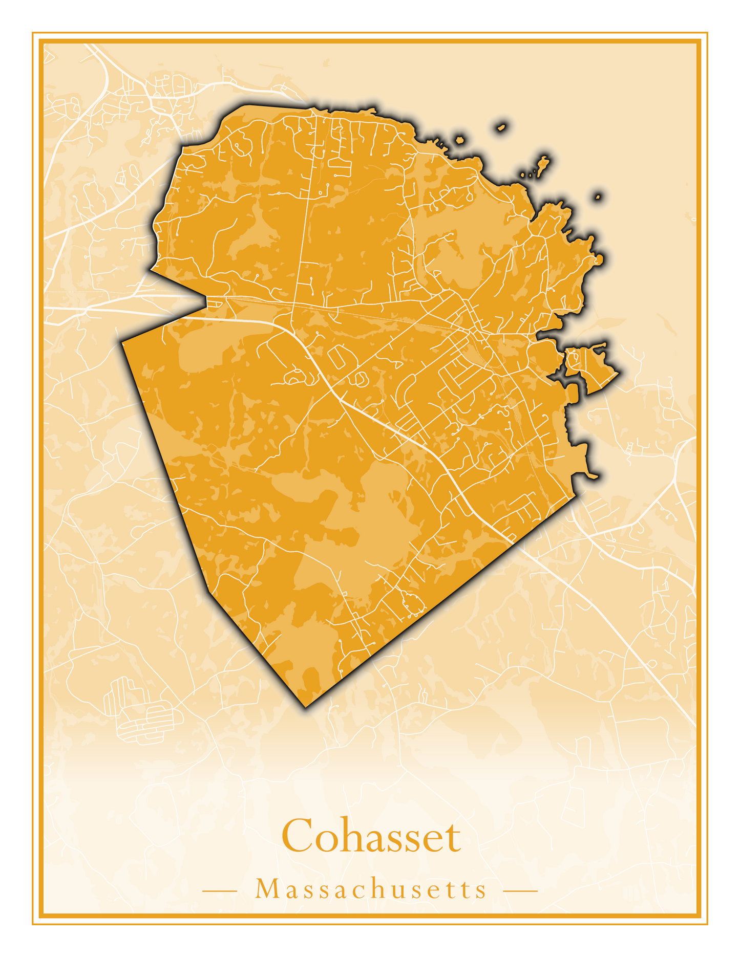 Massachusetts Towns - Street Map (Clinton - Concord)