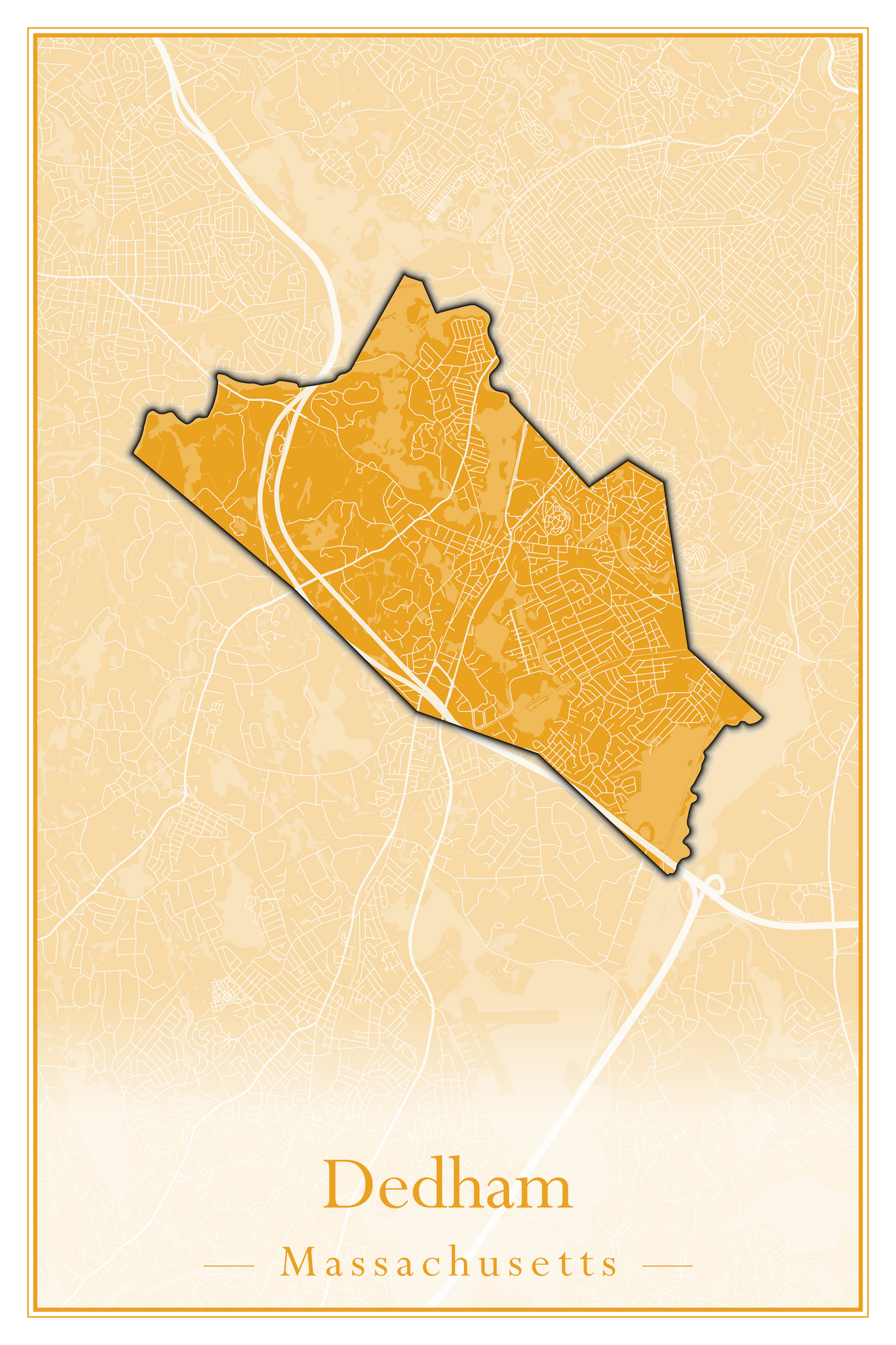 Massachusetts Towns - Street Map (Dartmouth - Dennis)