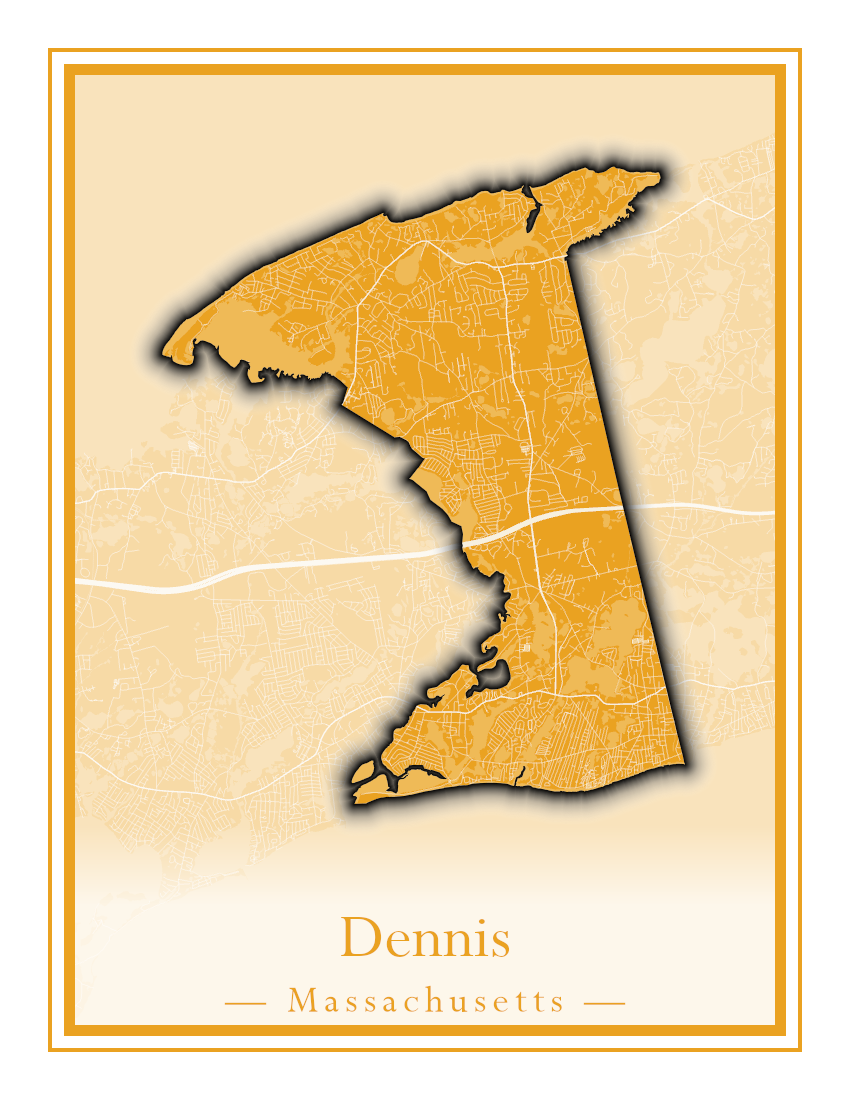 Massachusetts Towns - Street Map (Dartmouth - Dennis)