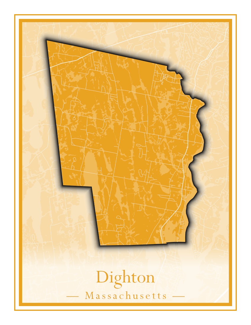 Massachusetts Towns - Street Map (Dighton - Dracut)