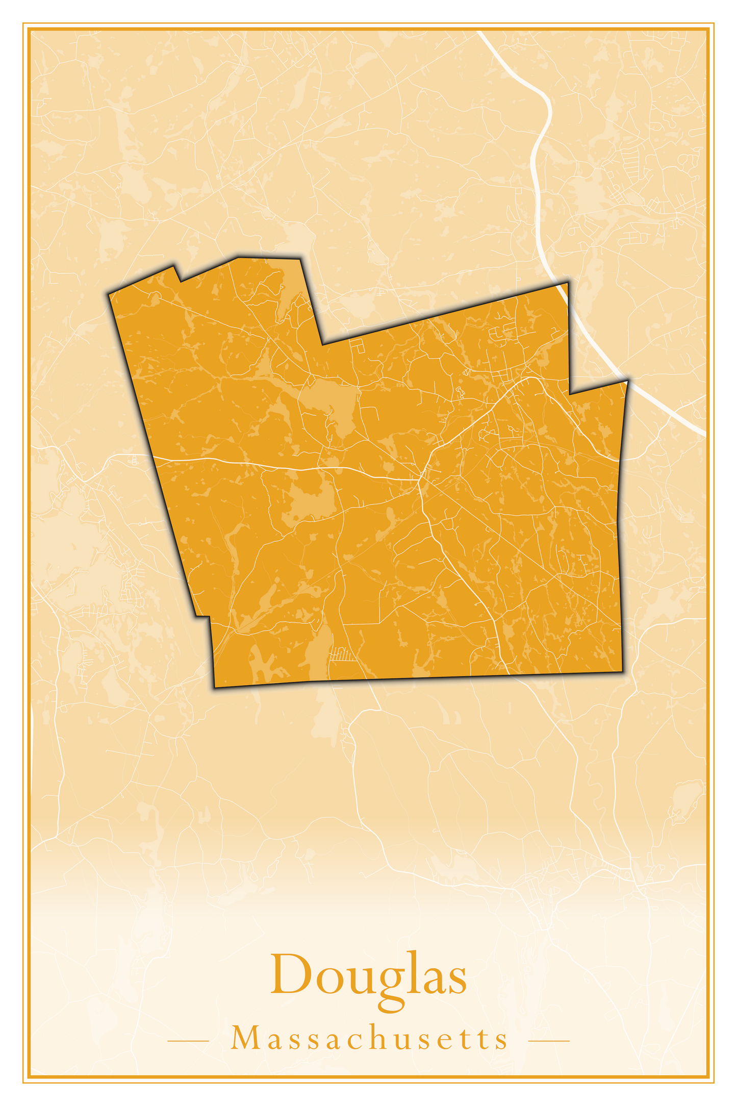 Massachusetts Towns - Street Map (Dighton - Dracut)