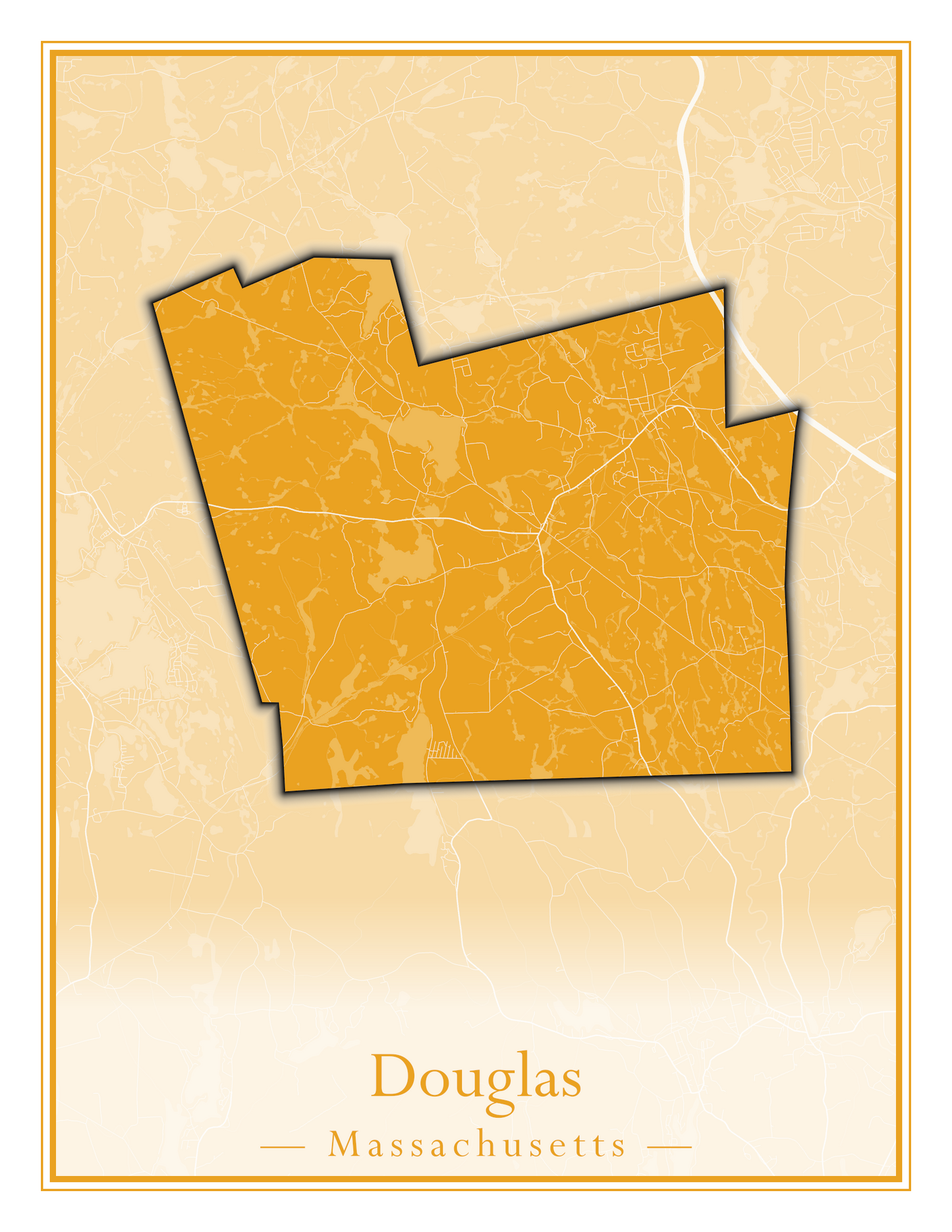 Massachusetts Towns - Street Map (Dighton - Dracut)