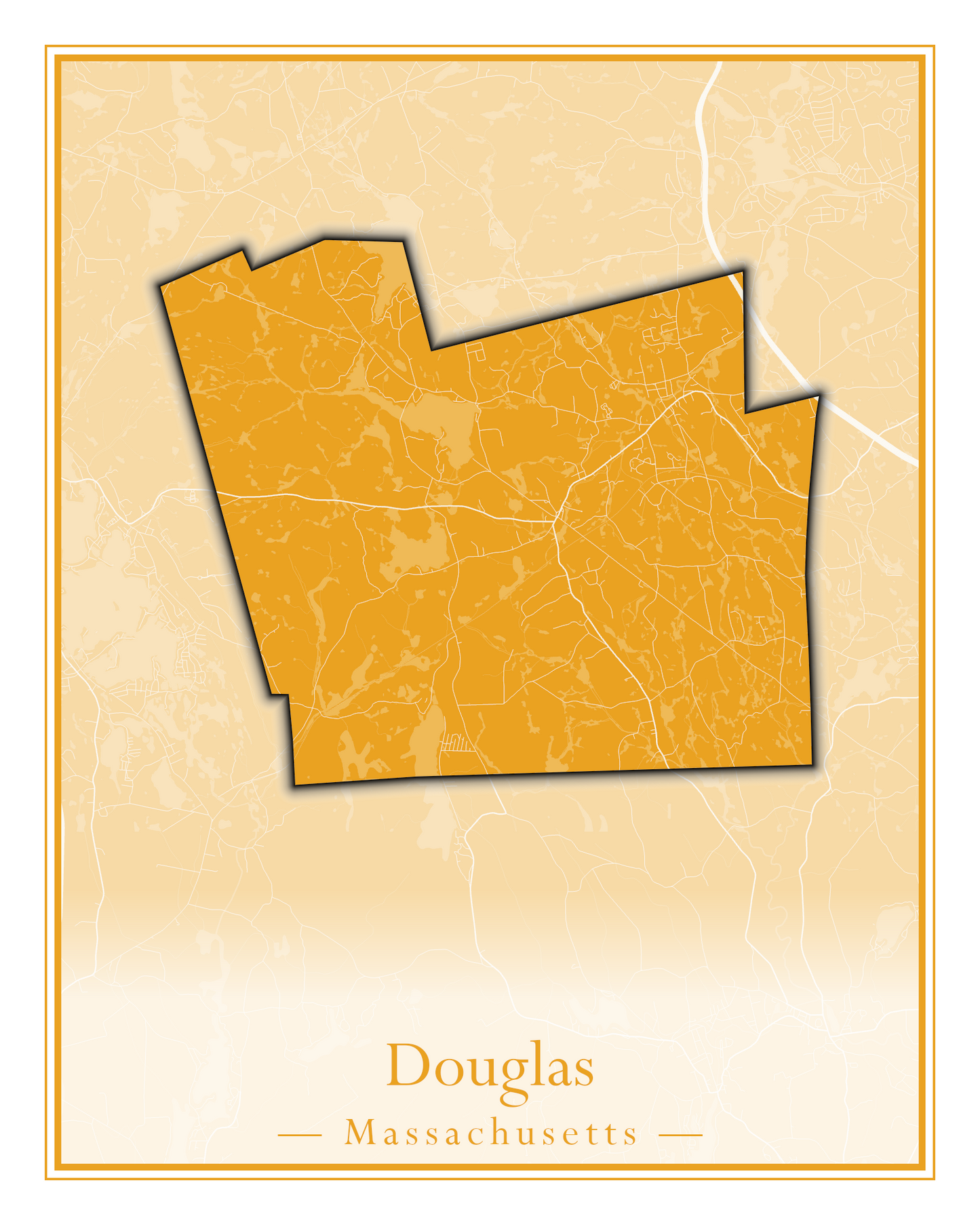 Massachusetts Towns - Street Map (Dighton - Dracut)