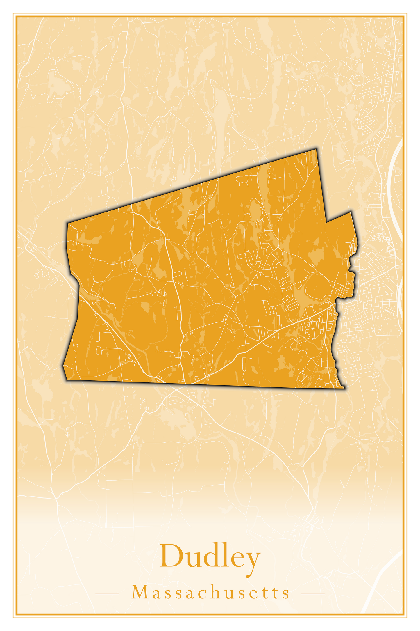 Massachusetts Towns - Street Map (Dudley - East Bridgewater)