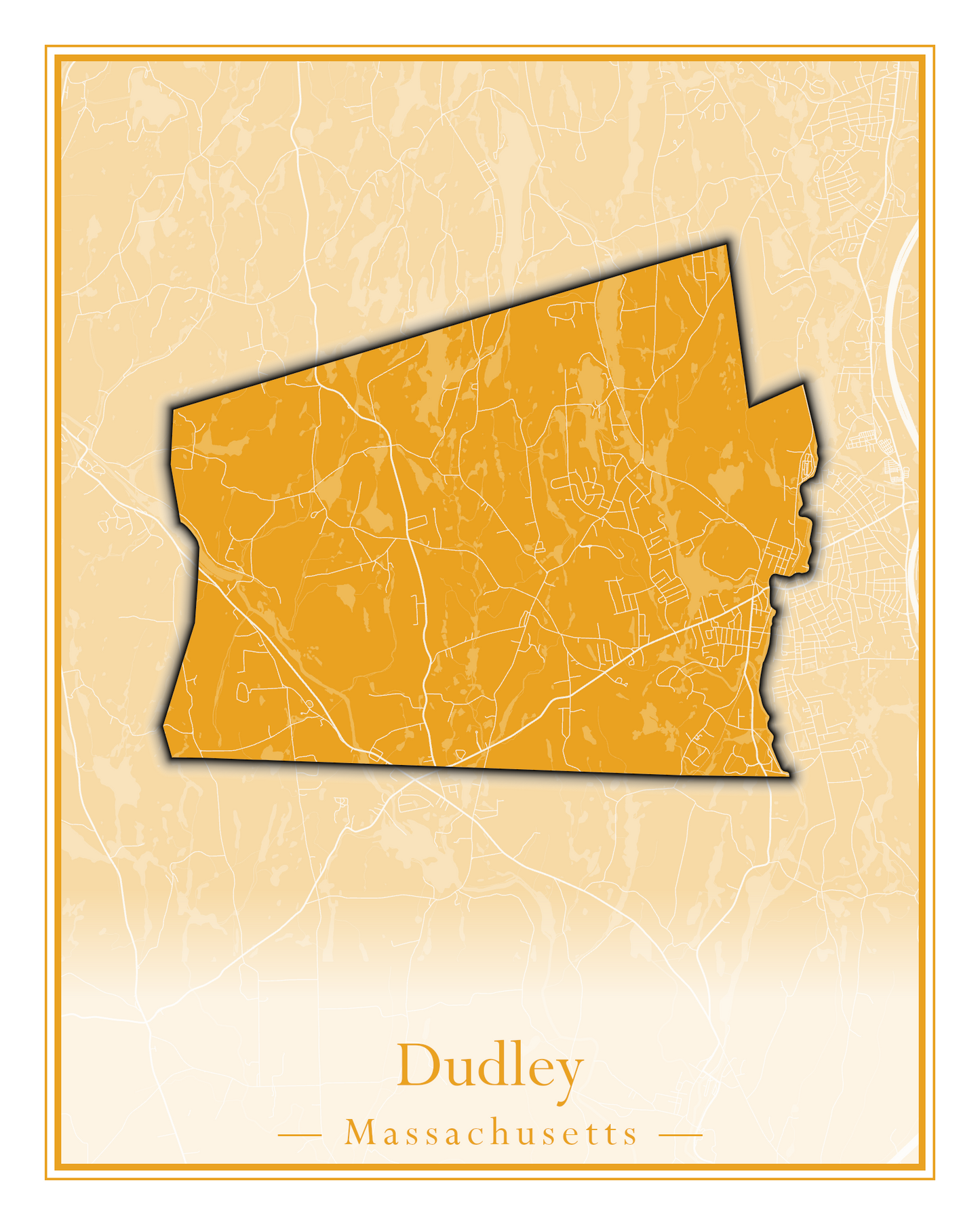 Massachusetts Towns - Street Map (Dudley - East Bridgewater)