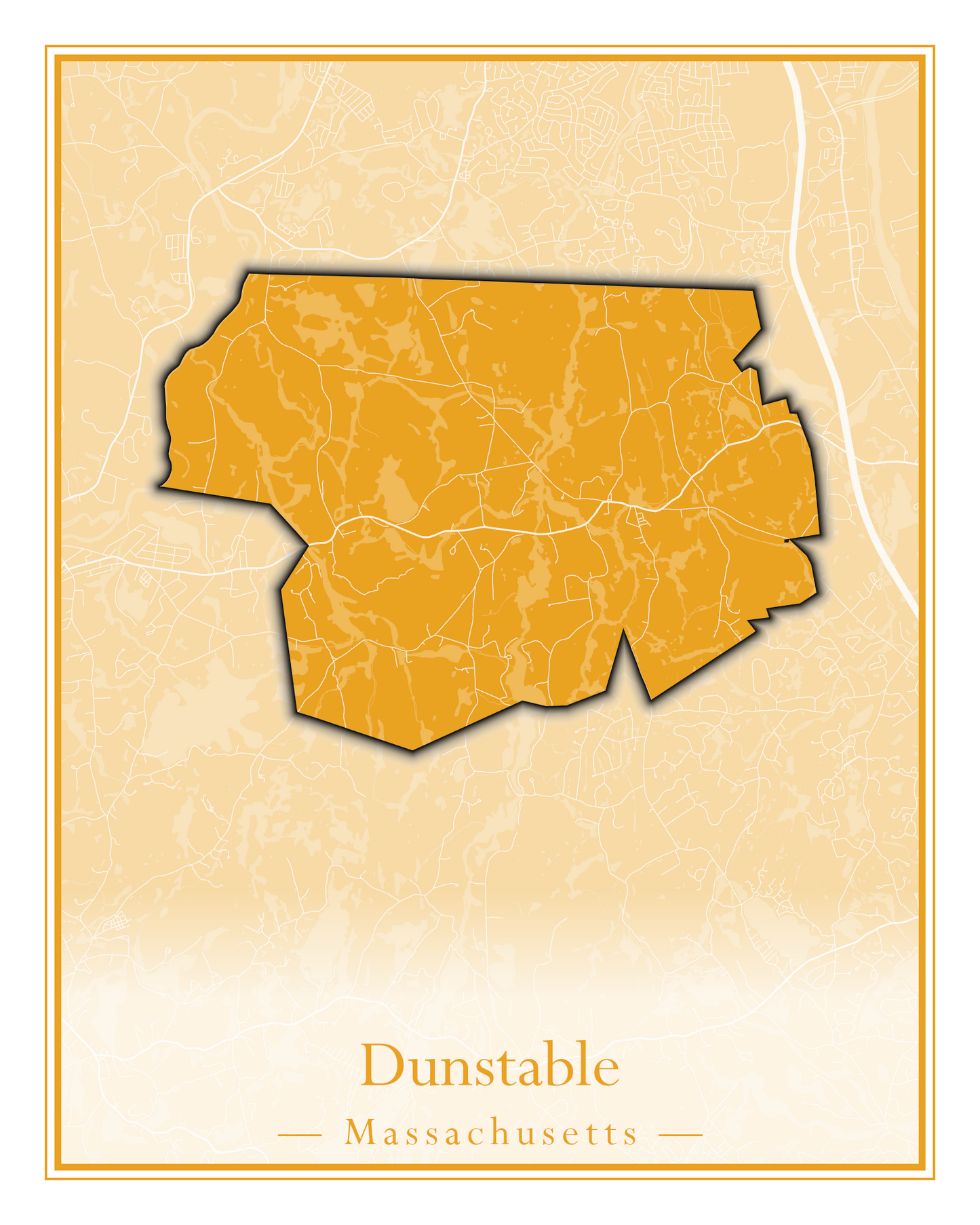 Massachusetts Towns - Street Map (Dudley - East Bridgewater)