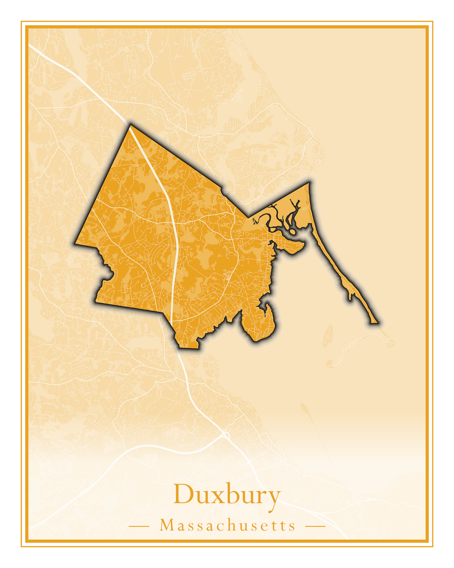 Massachusetts Towns - Street Map (Dudley - East Bridgewater)