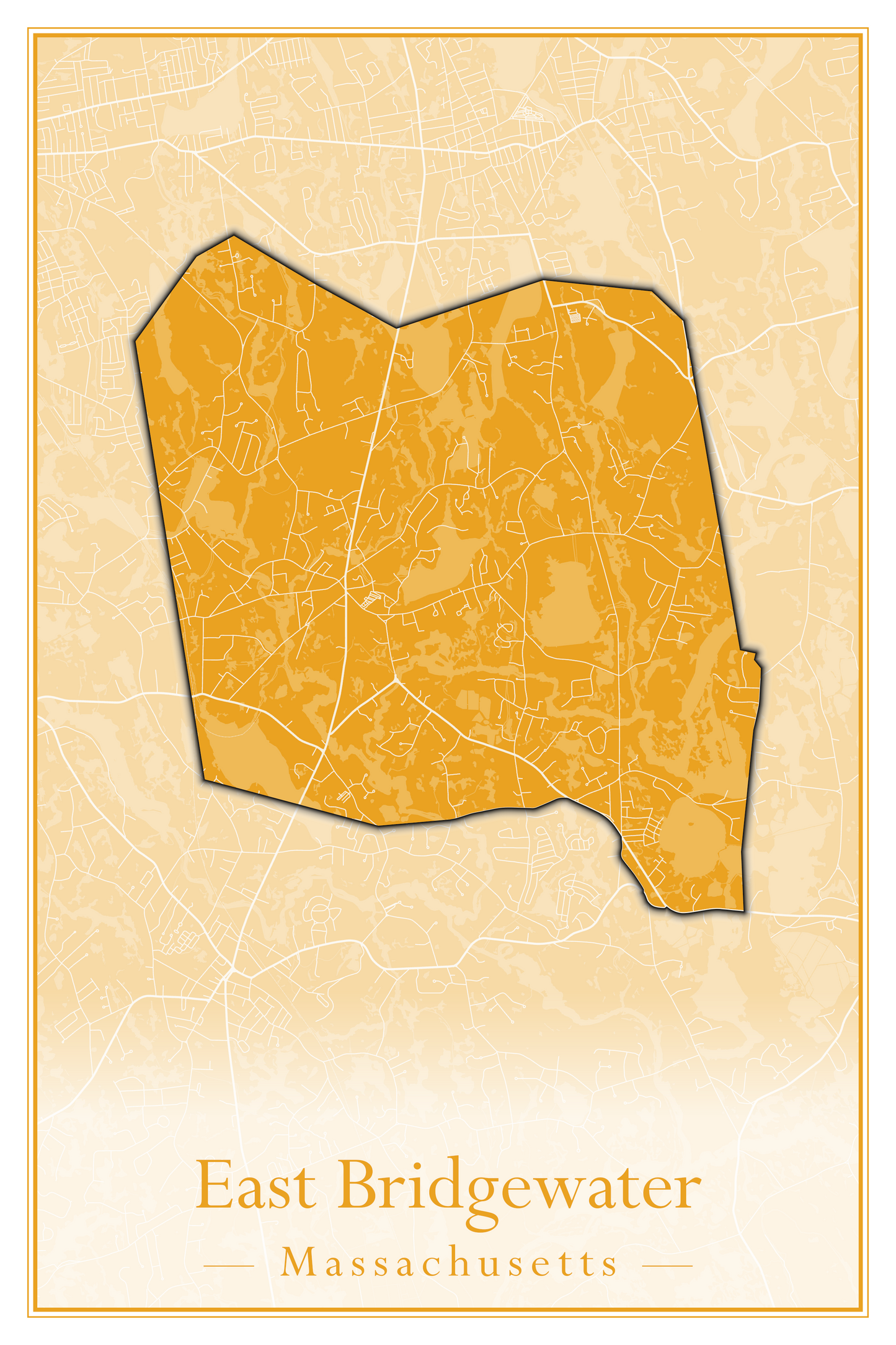 Massachusetts Towns - Street Map (Dudley - East Bridgewater)