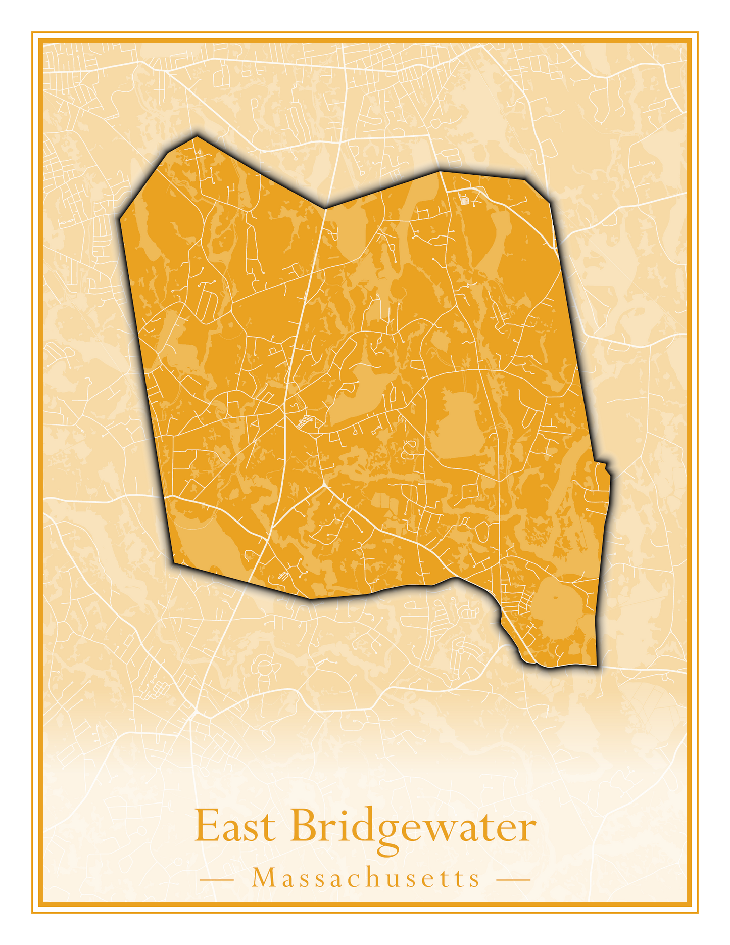 Massachusetts Towns - Street Map (Dudley - East Bridgewater)