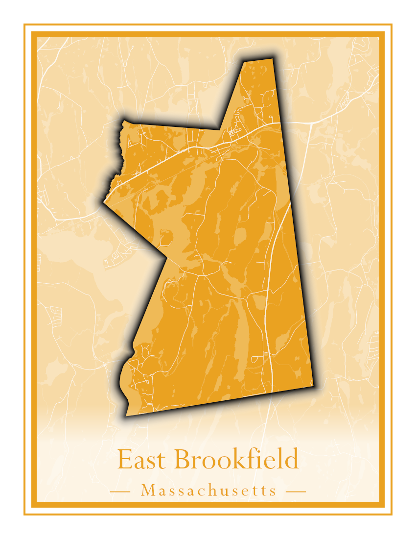 Massachusetts Towns - Street Map (East Brookfield - Easthampton)