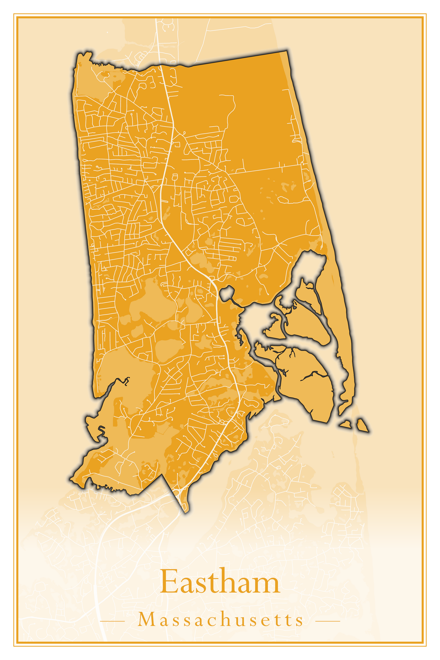 Massachusetts Towns - Street Map (East Brookfield - Easthampton)