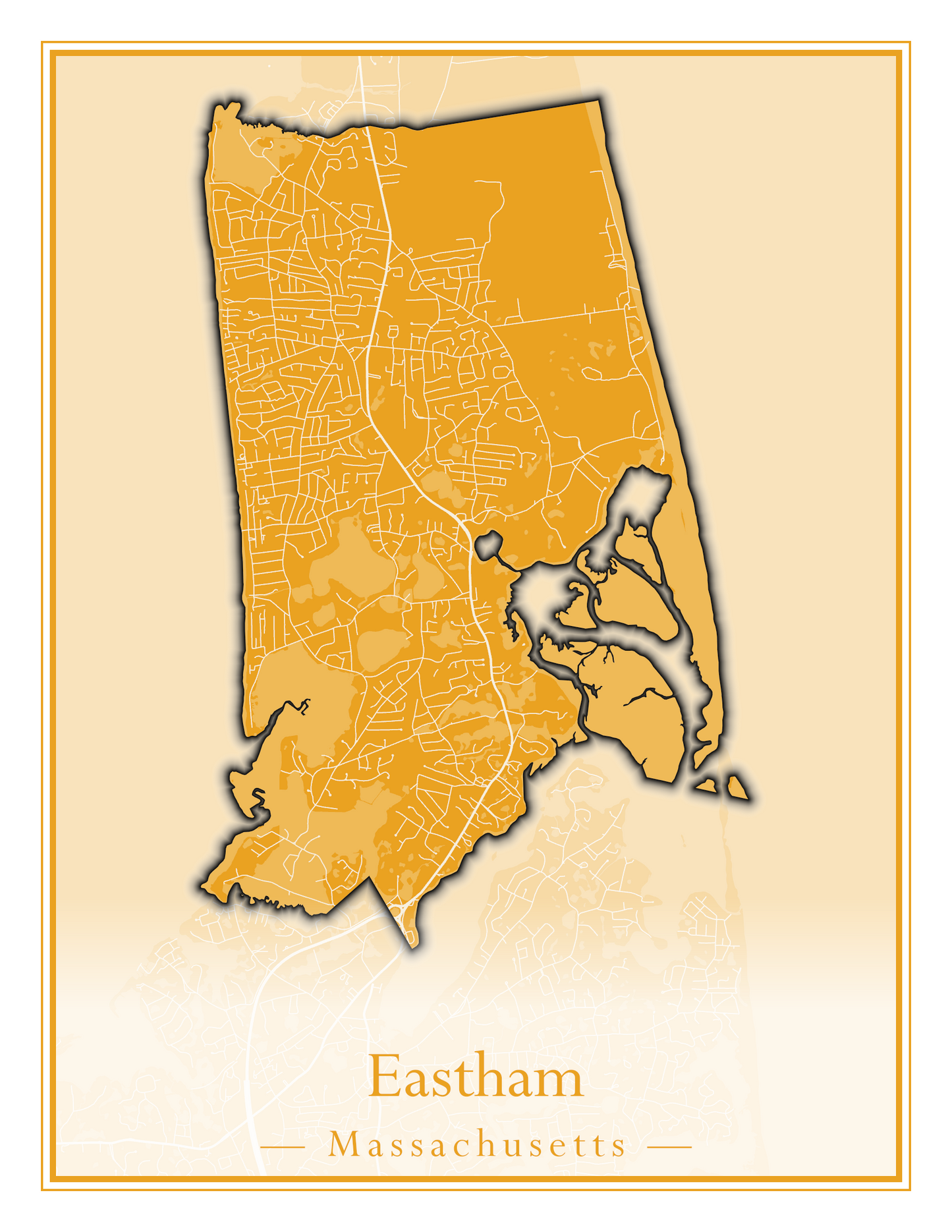 Massachusetts Towns - Street Map (East Brookfield - Easthampton)