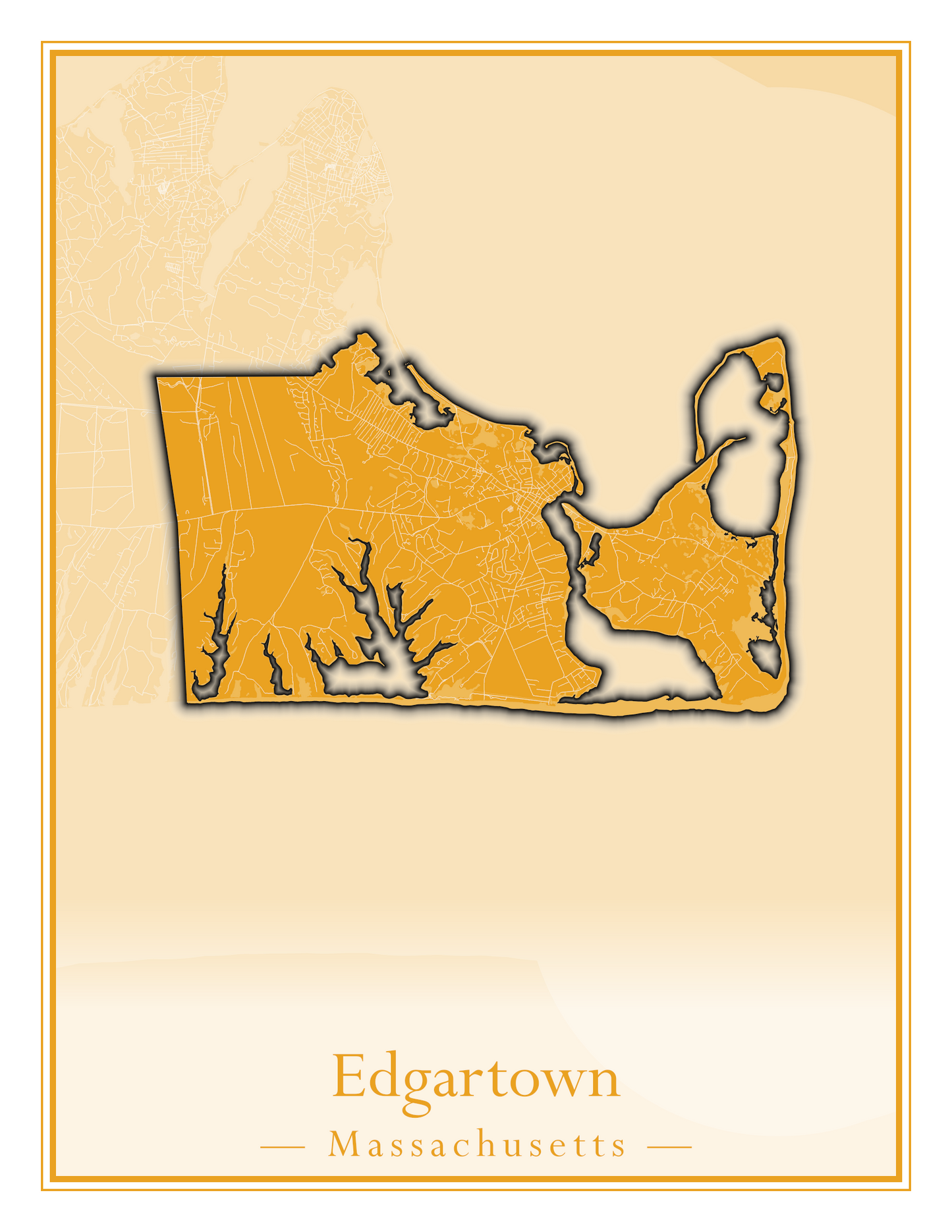 Massachusetts Towns - Street Map (Easton - Erving)