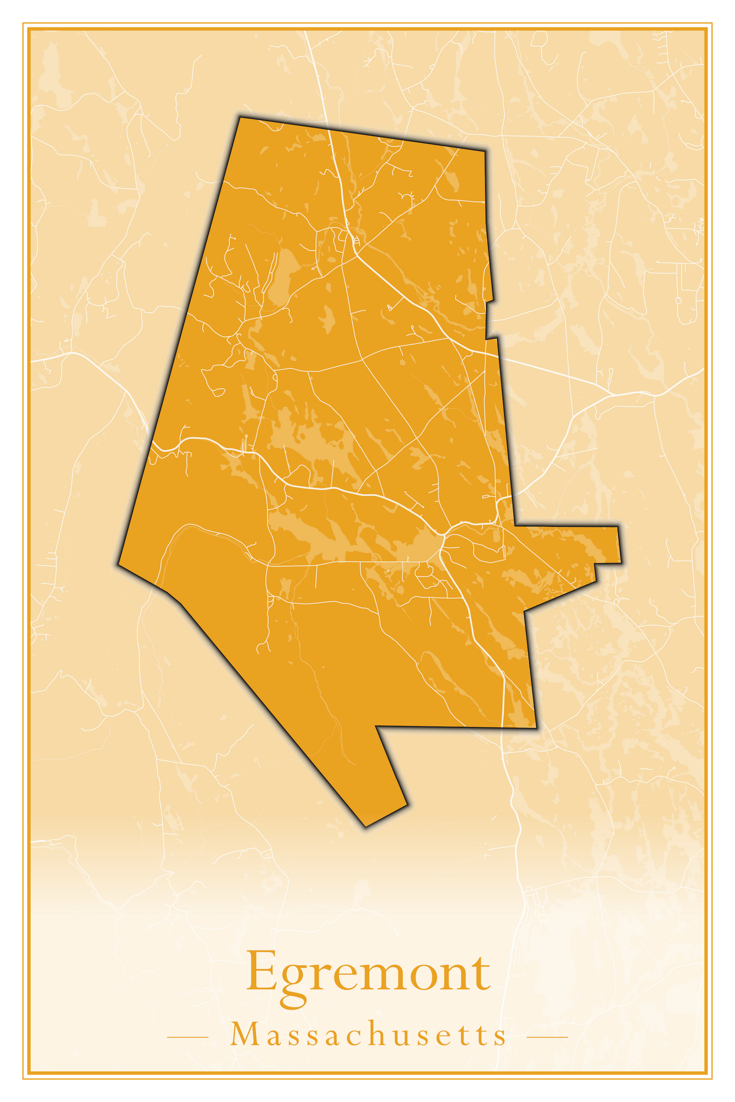 Massachusetts Towns - Street Map (Easton - Erving)