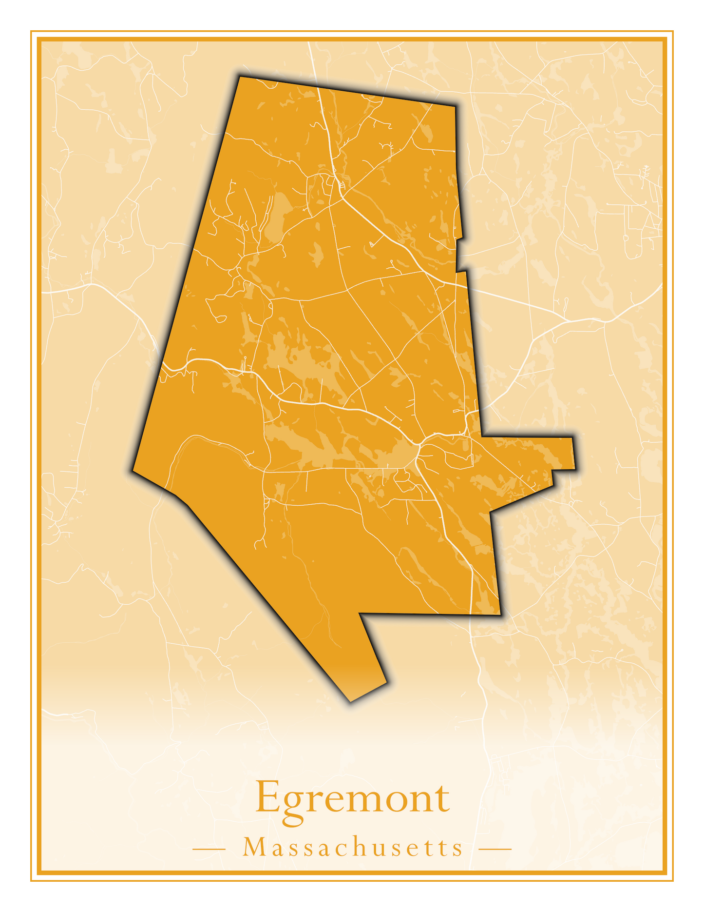 Massachusetts Towns - Street Map (Easton - Erving)