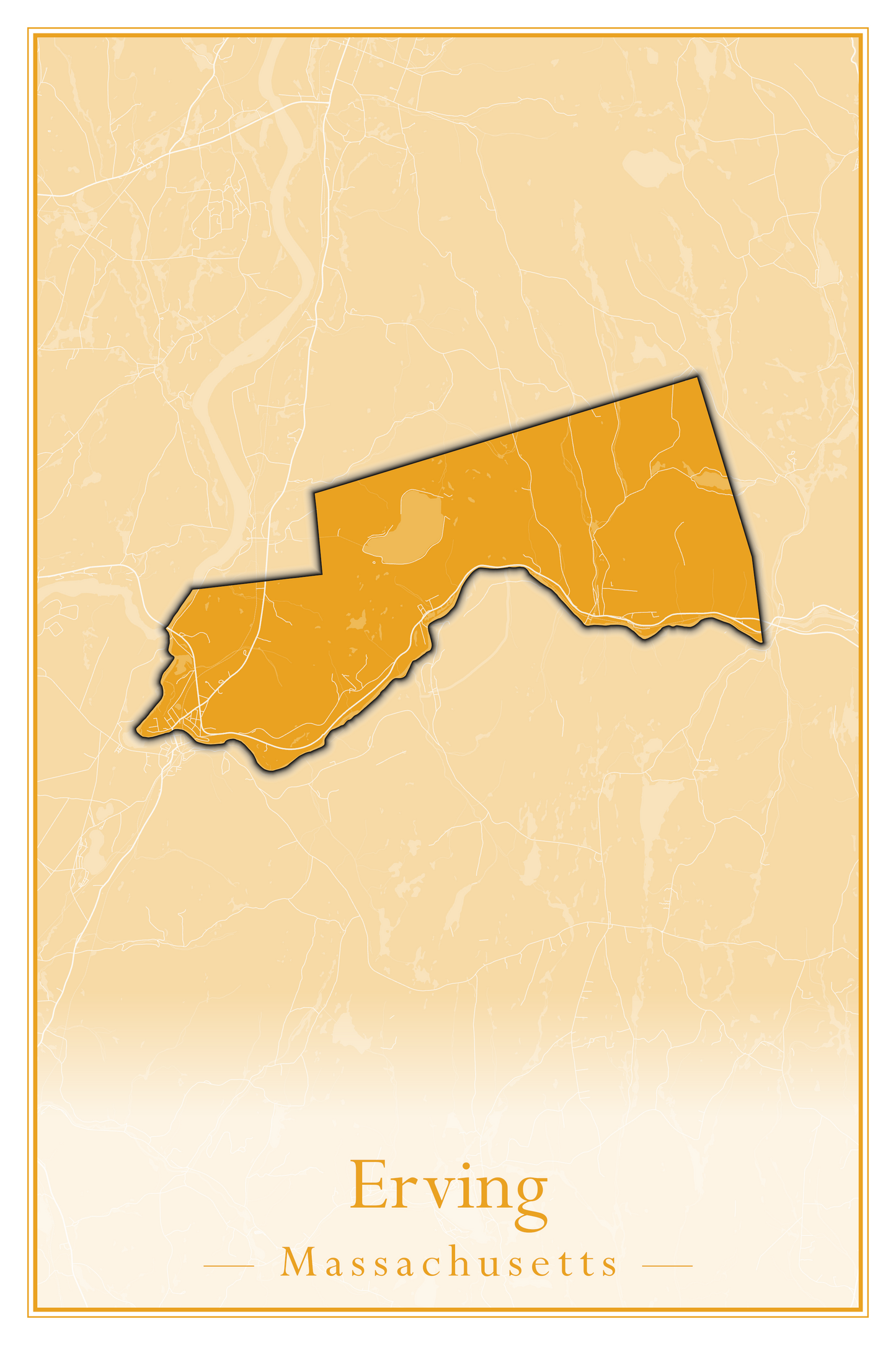 Massachusetts Towns - Street Map (Easton - Erving)