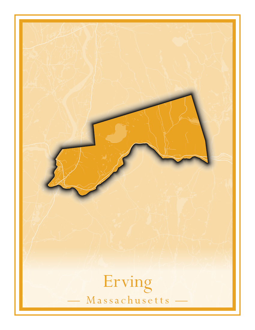 Massachusetts Towns - Street Map (Easton - Erving)