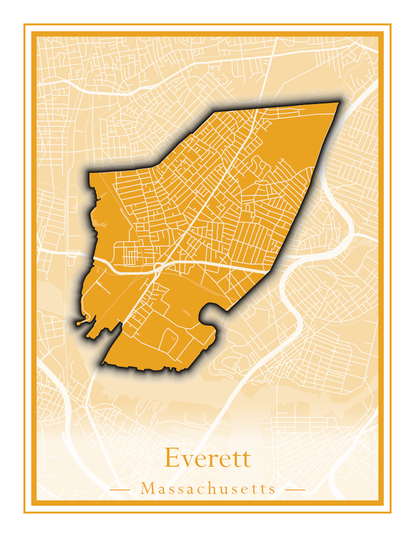 Massachusetts Towns - Street Map (Essex - Fall River)