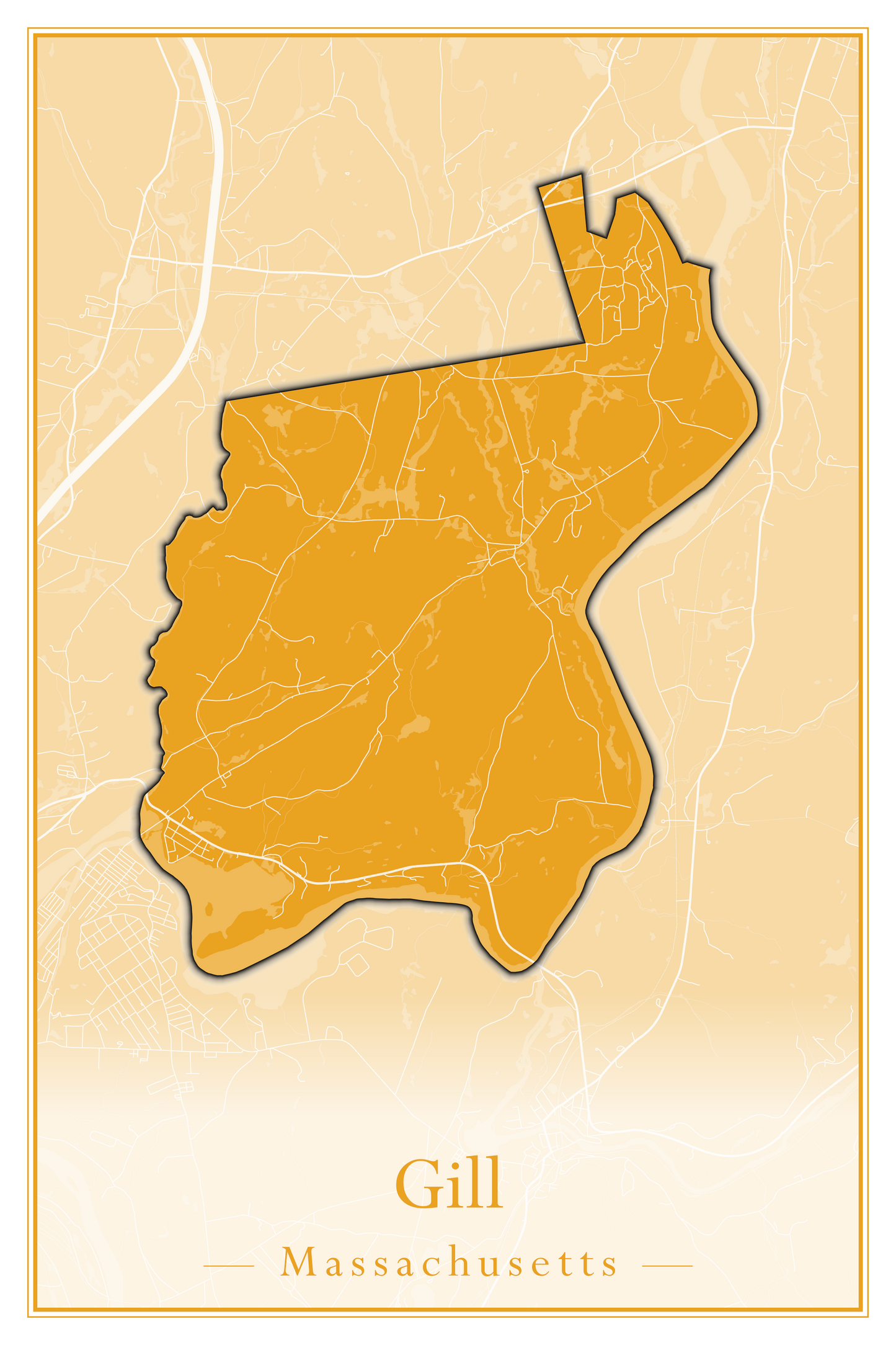 Massachusetts Towns - Street Map (Georgetown - Goshen)