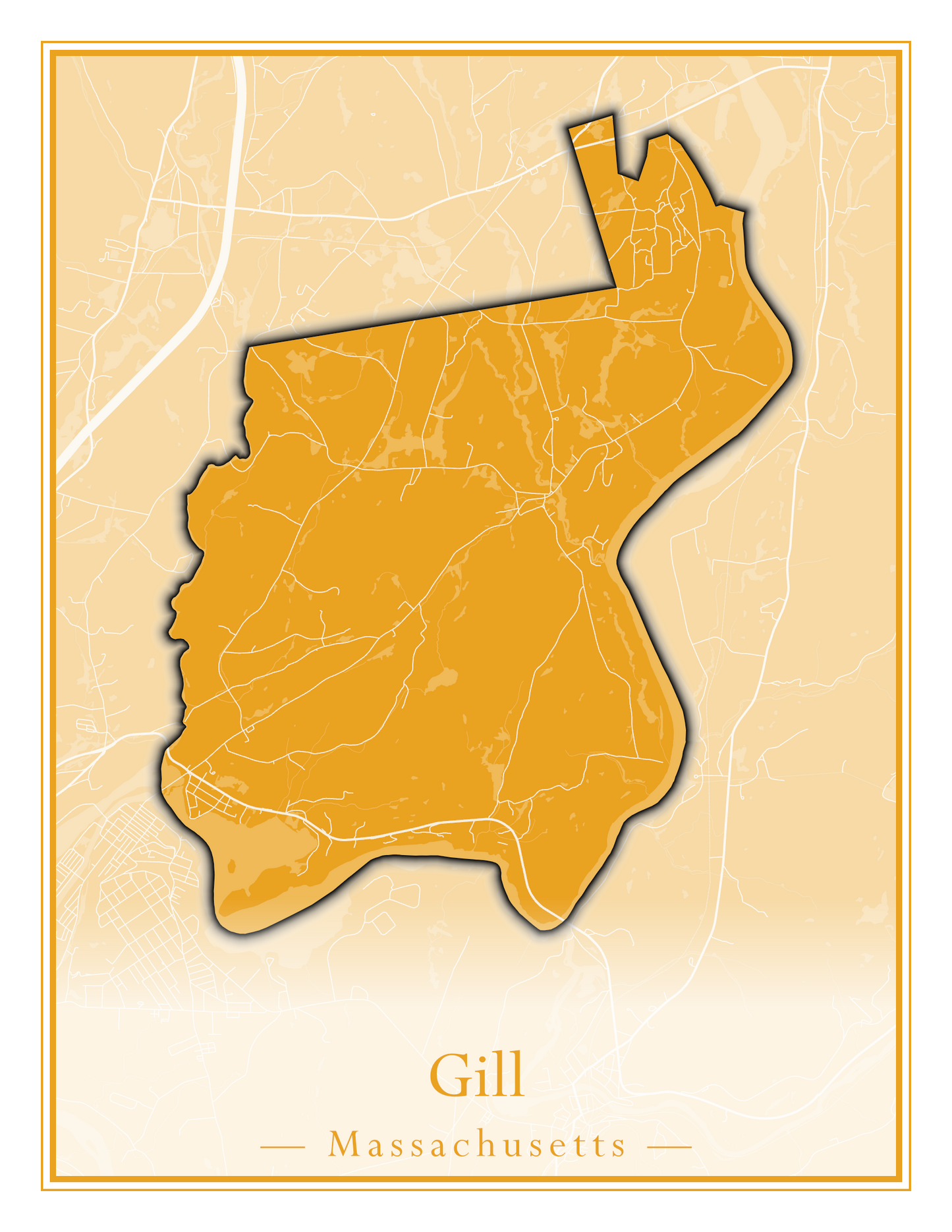 Massachusetts Towns - Street Map (Georgetown - Goshen)