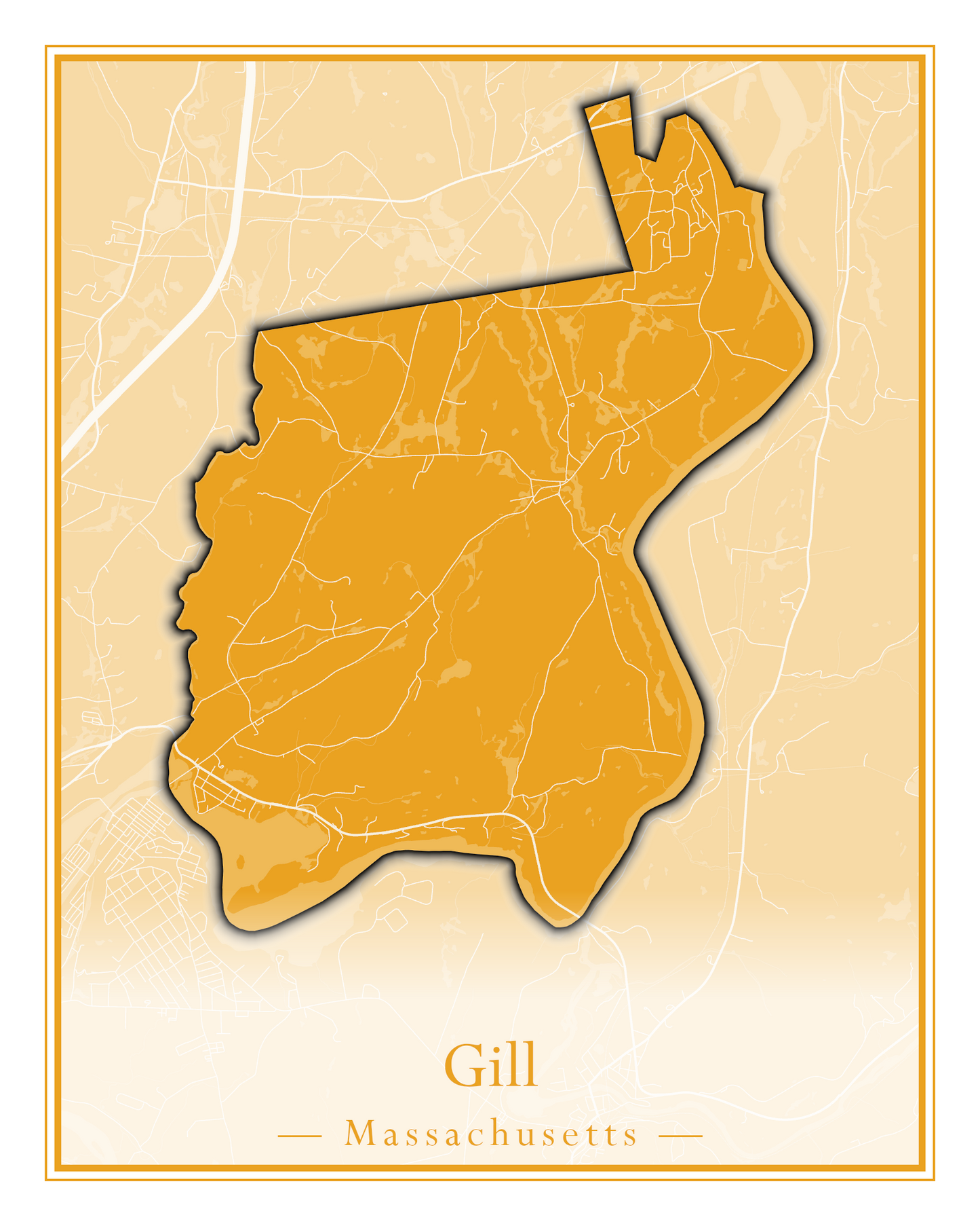 Massachusetts Towns - Street Map (Georgetown - Goshen)