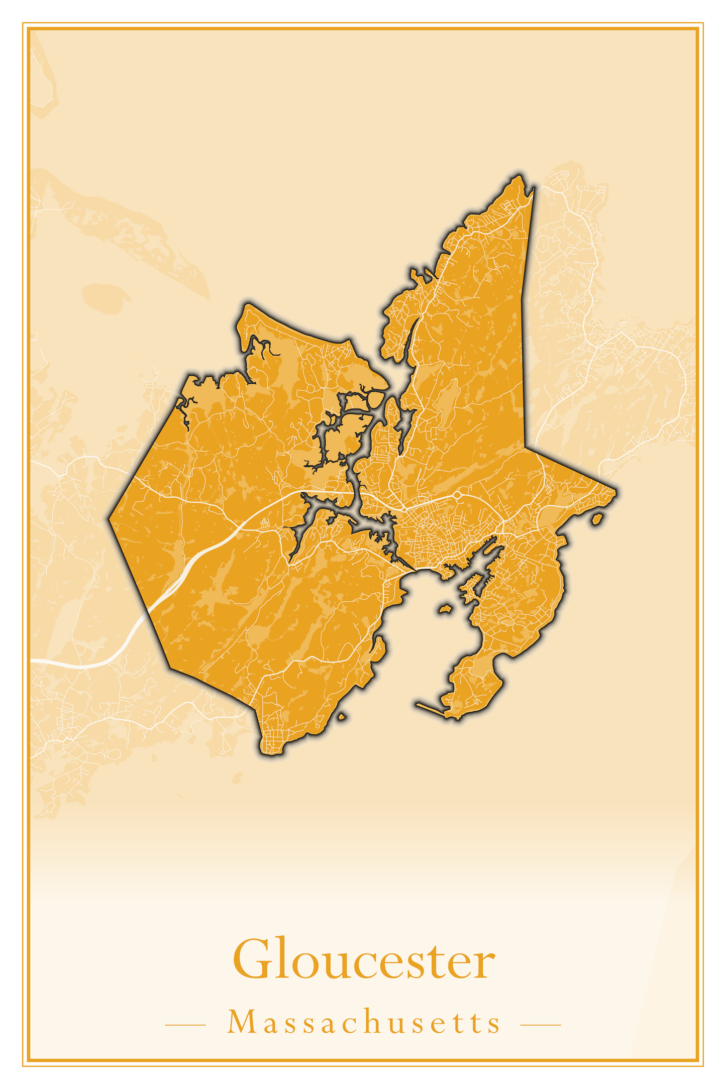 Massachusetts Towns - Street Map (Georgetown - Goshen)