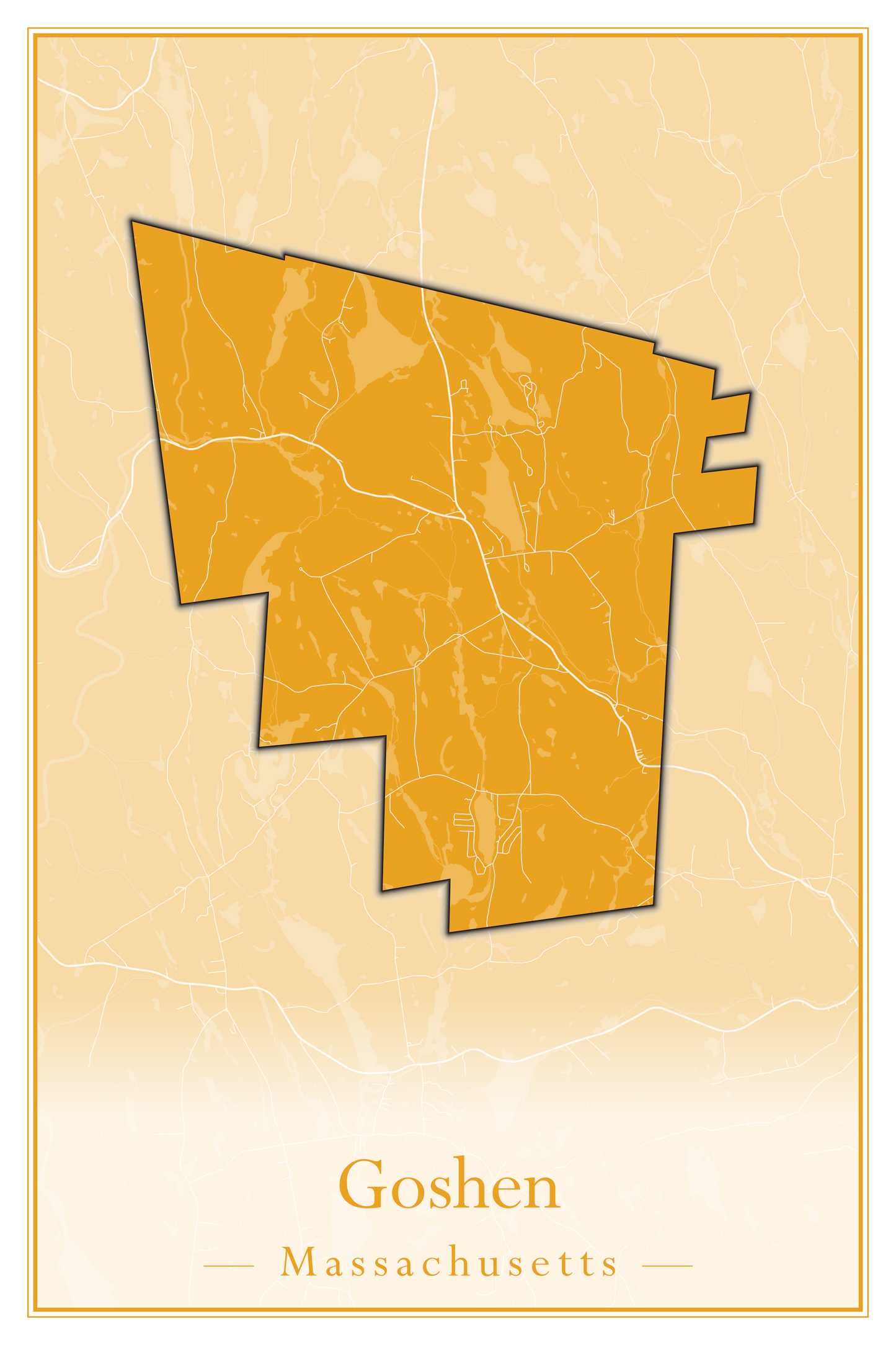 Massachusetts Towns - Street Map (Georgetown - Goshen)