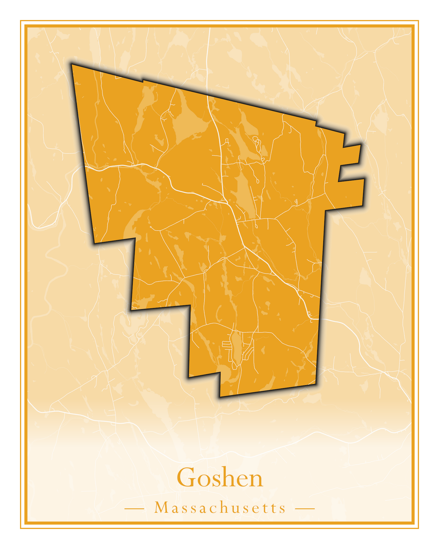 Massachusetts Towns - Street Map (Georgetown - Goshen)