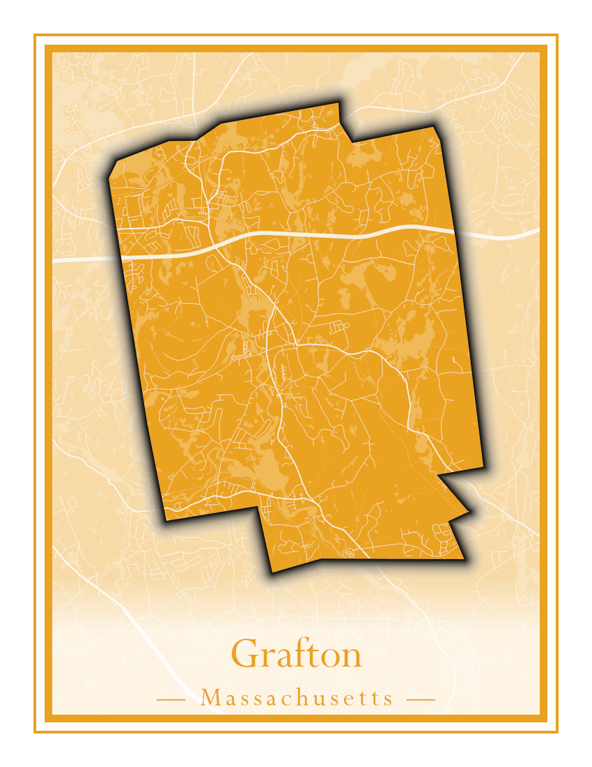 Massachusetts Towns - Street Map (Gosnold - Granville)