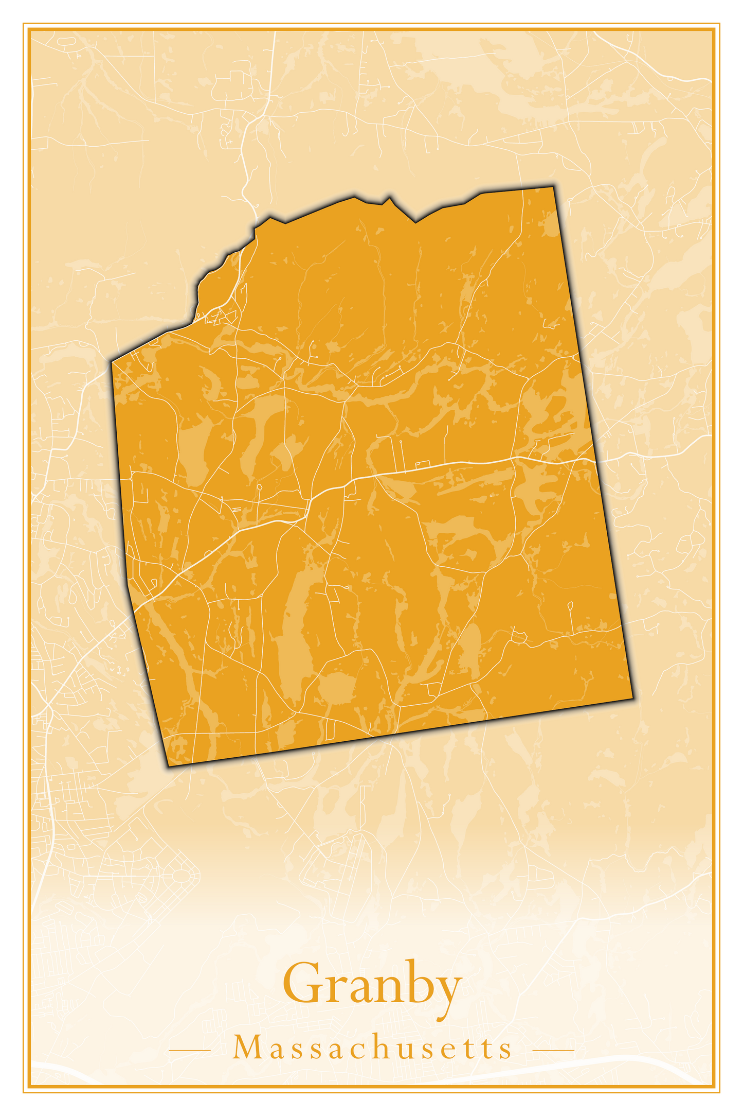 Massachusetts Towns - Street Map (Gosnold - Granville)