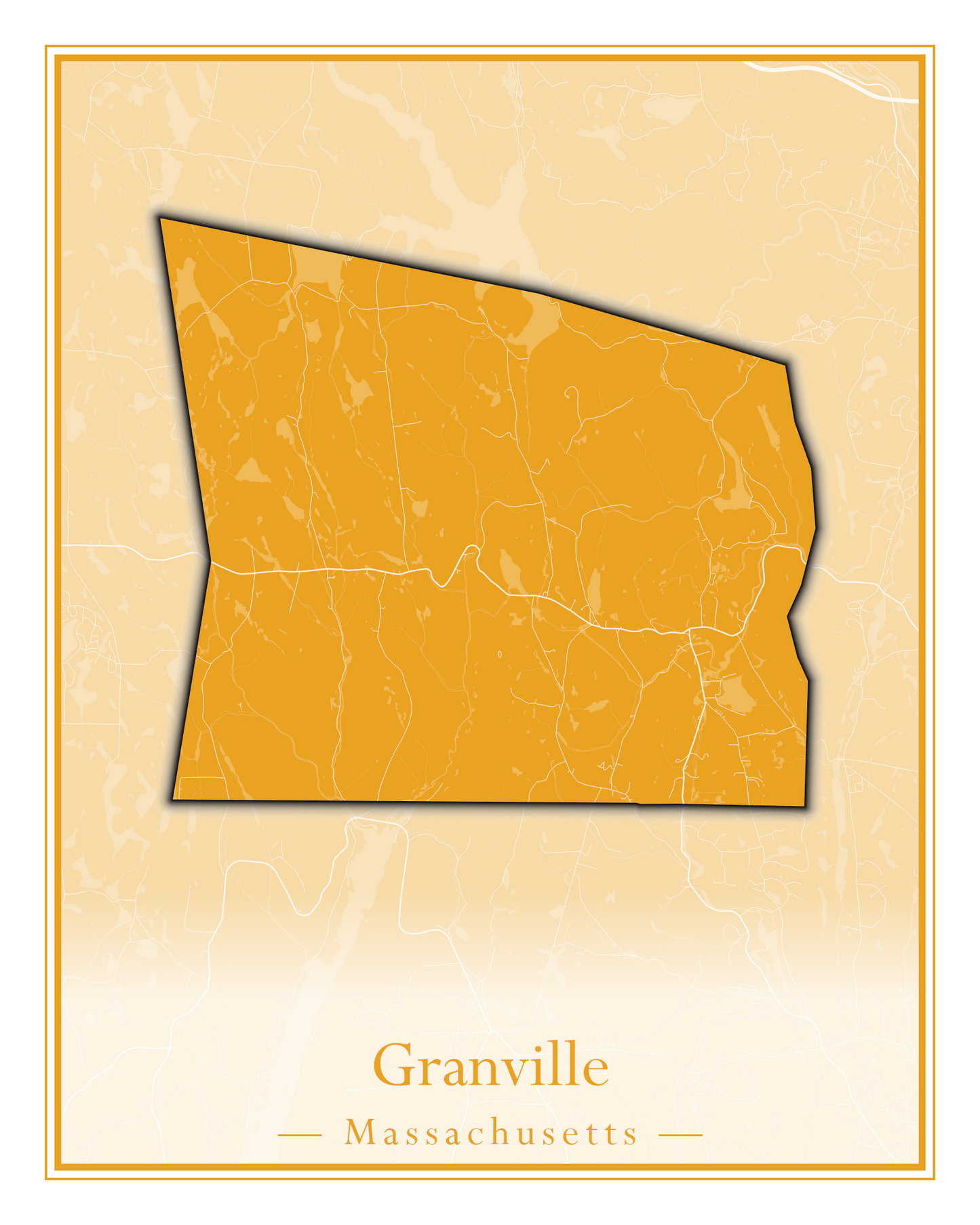 Massachusetts Towns - Street Map (Gosnold - Granville)