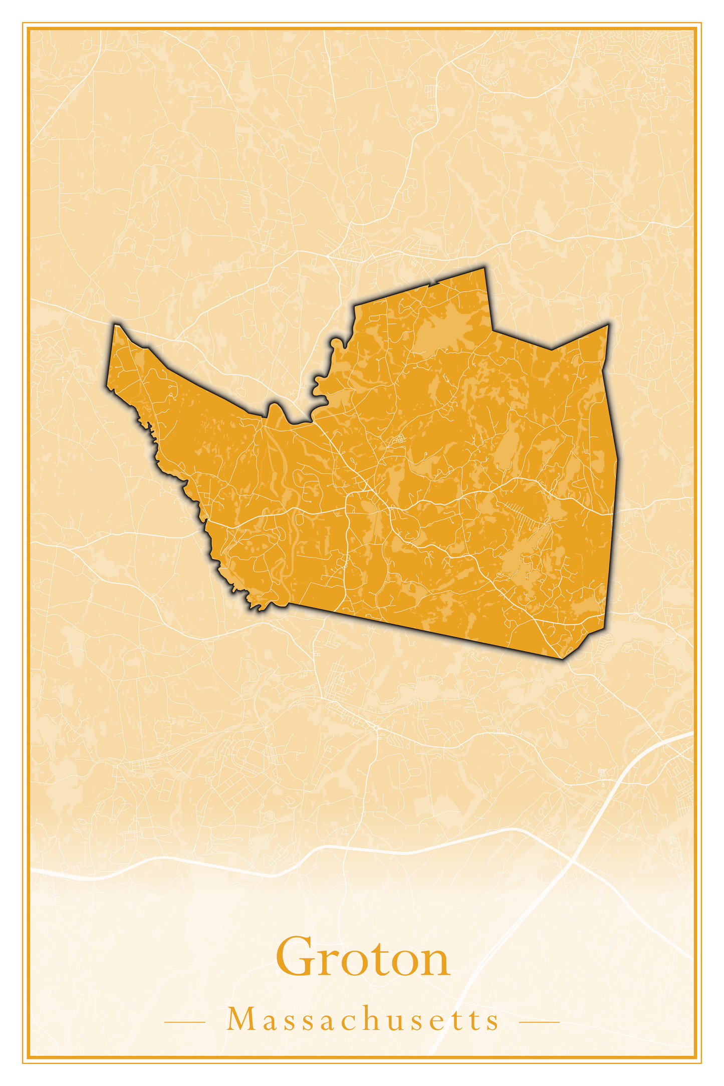 Massachusetts Towns - Street Map (Great Barrington - Groveland)