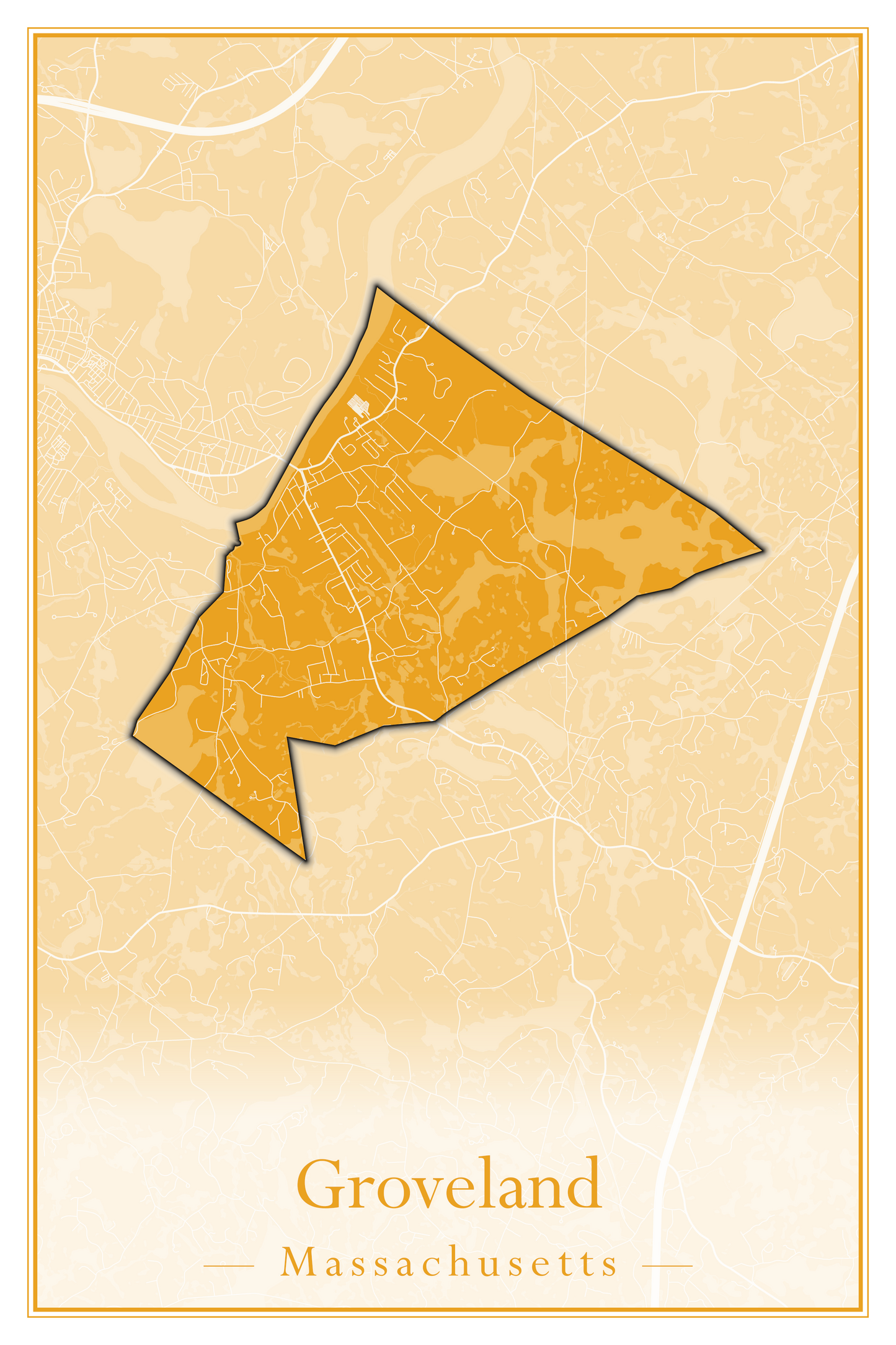 Massachusetts Towns - Street Map (Great Barrington - Groveland)