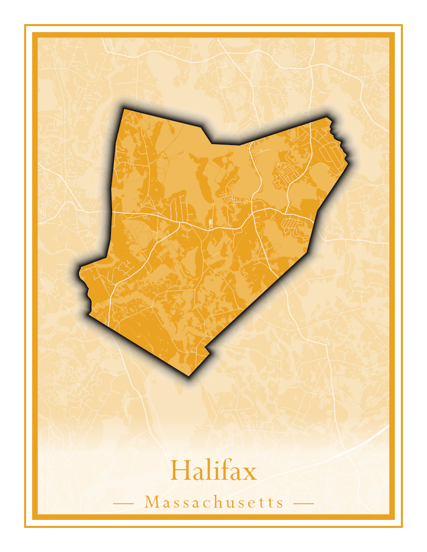 Massachusetts Towns - Street Map (Hadley - Hampden)