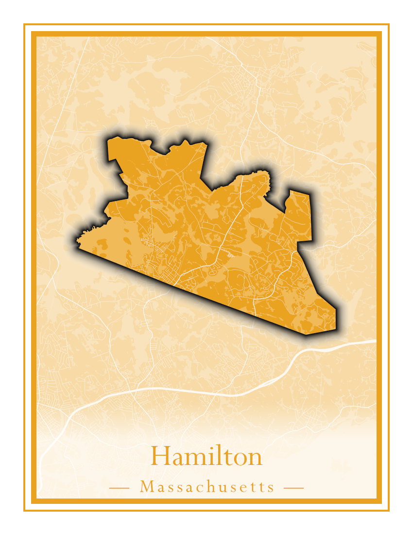 Massachusetts Towns - Street Map (Hadley - Hampden)