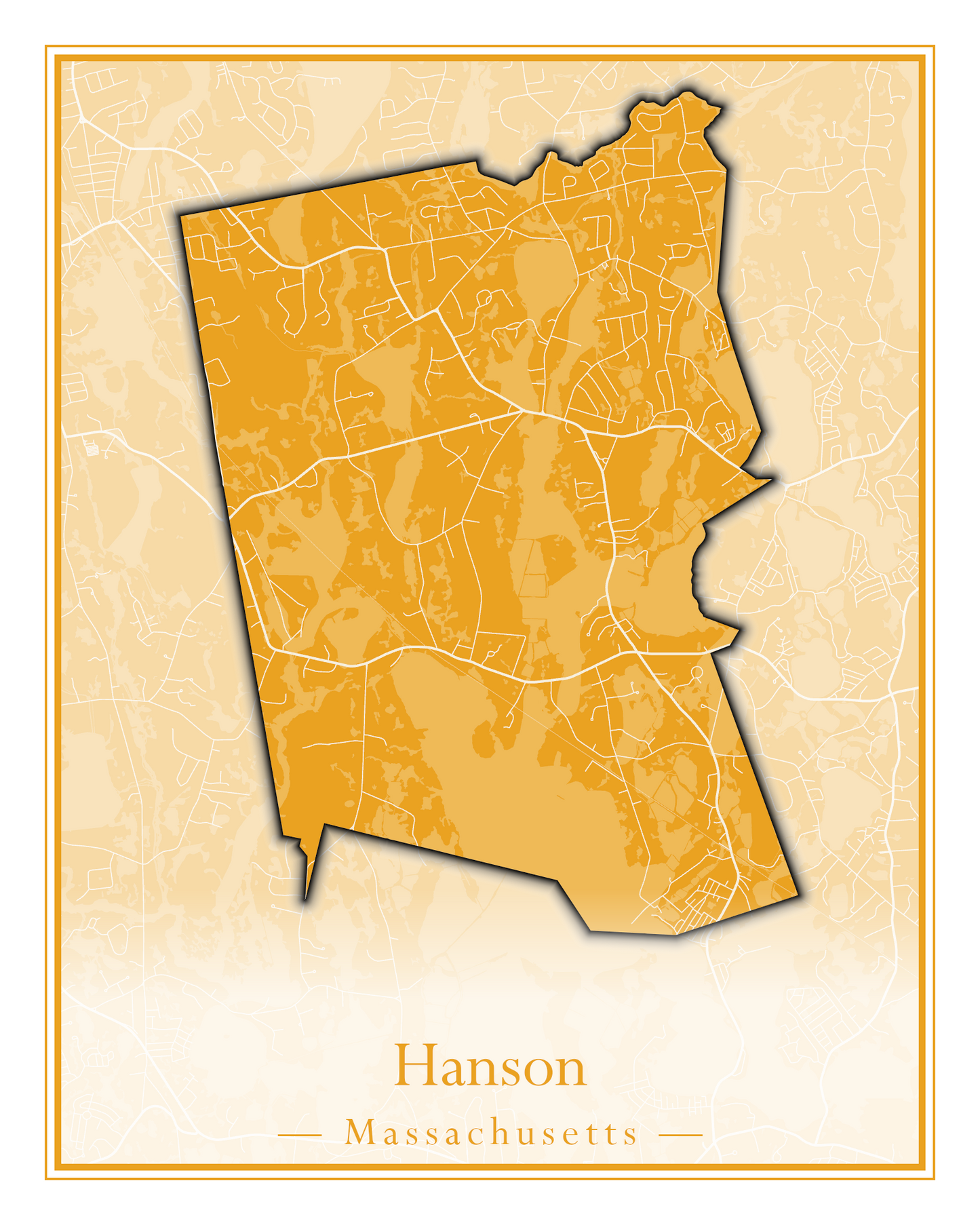 Massachusetts Towns - Street Map (Hancock - Hardwick)