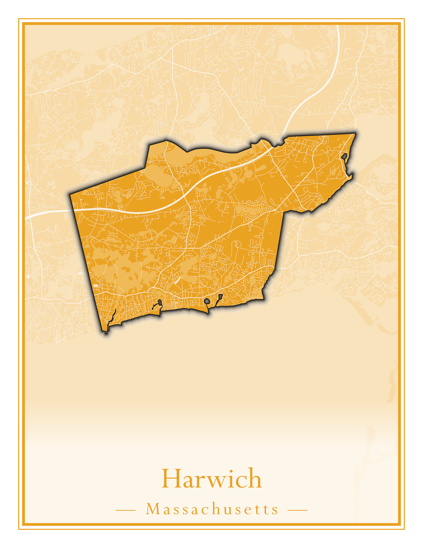 Massachusetts Towns - Street Map (Harvard - Haverhill)